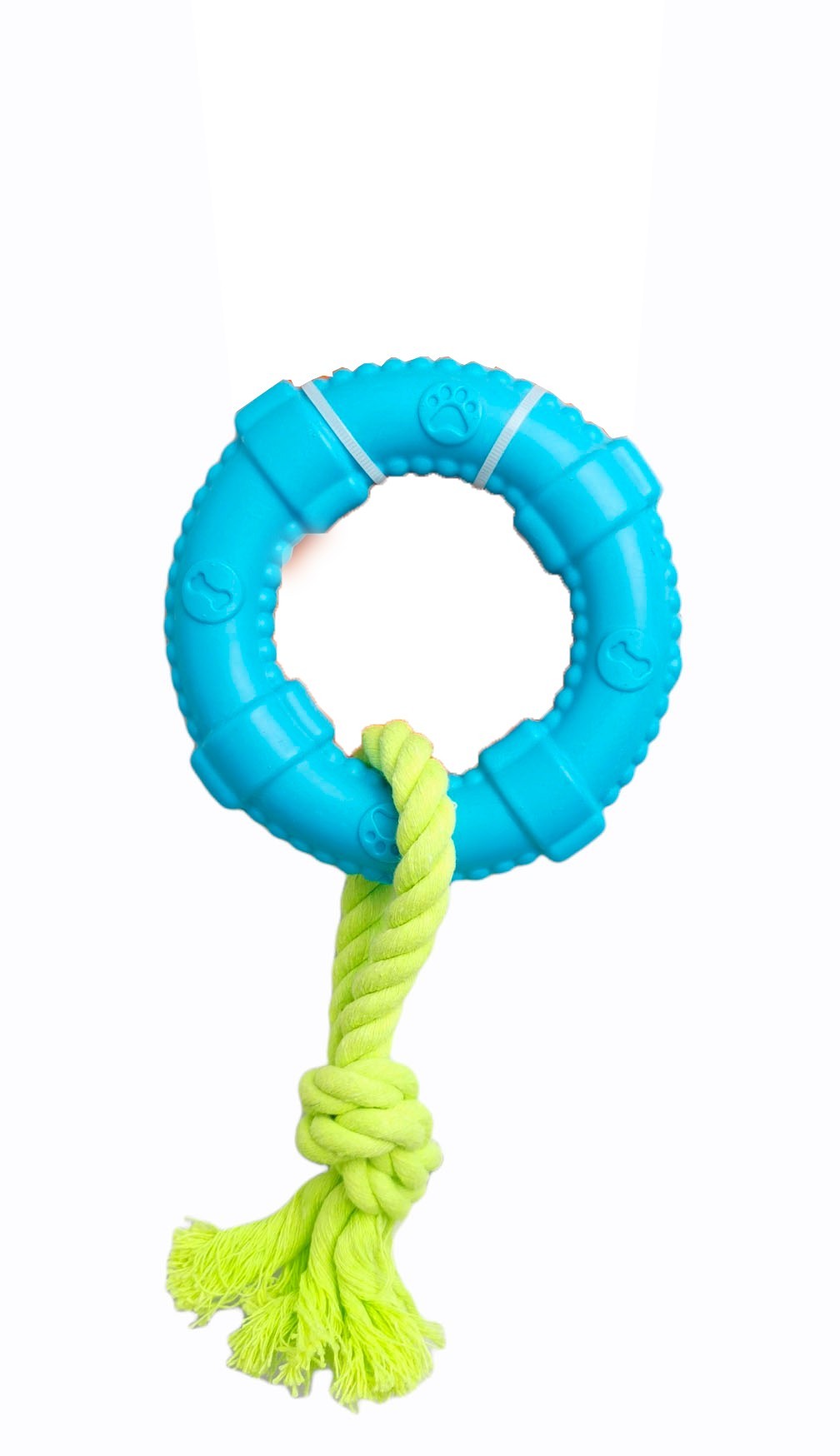 JUGUETE TPR ECO CON CUERDA INTERACTIVO DENTAL 9 CM