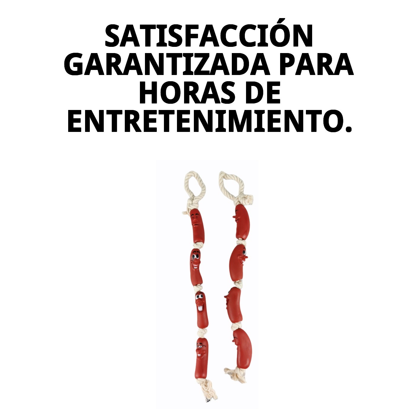 JUGUETE VINILO RISTRA SALCHICHA 75cm