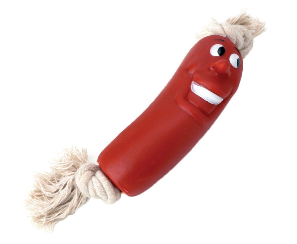 JUGUETE VINILO SALCHICHA 19cm