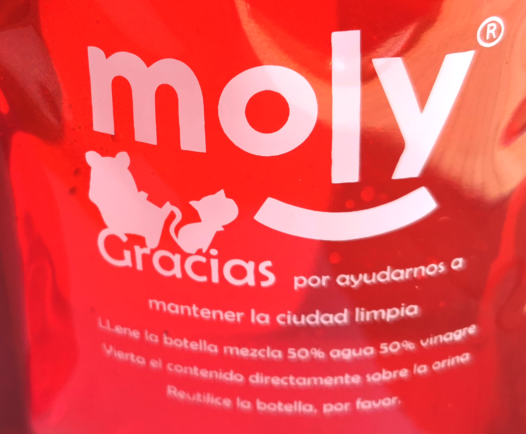 Limpia Orines para Perros 460 ml Moly | Eliminador de Olores y Manchas para el Hogar
