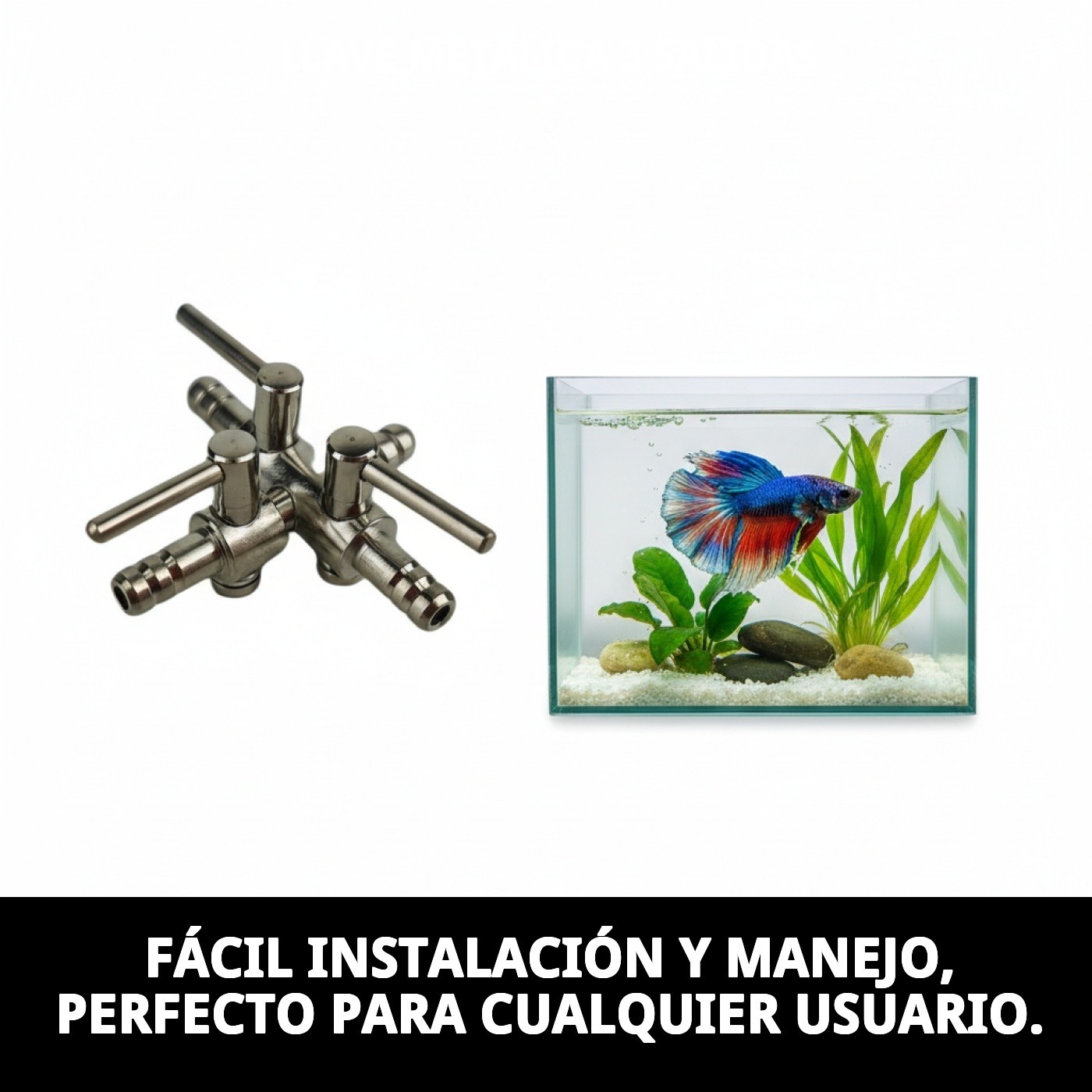 LLAVE METALICA 3 SALIDAS