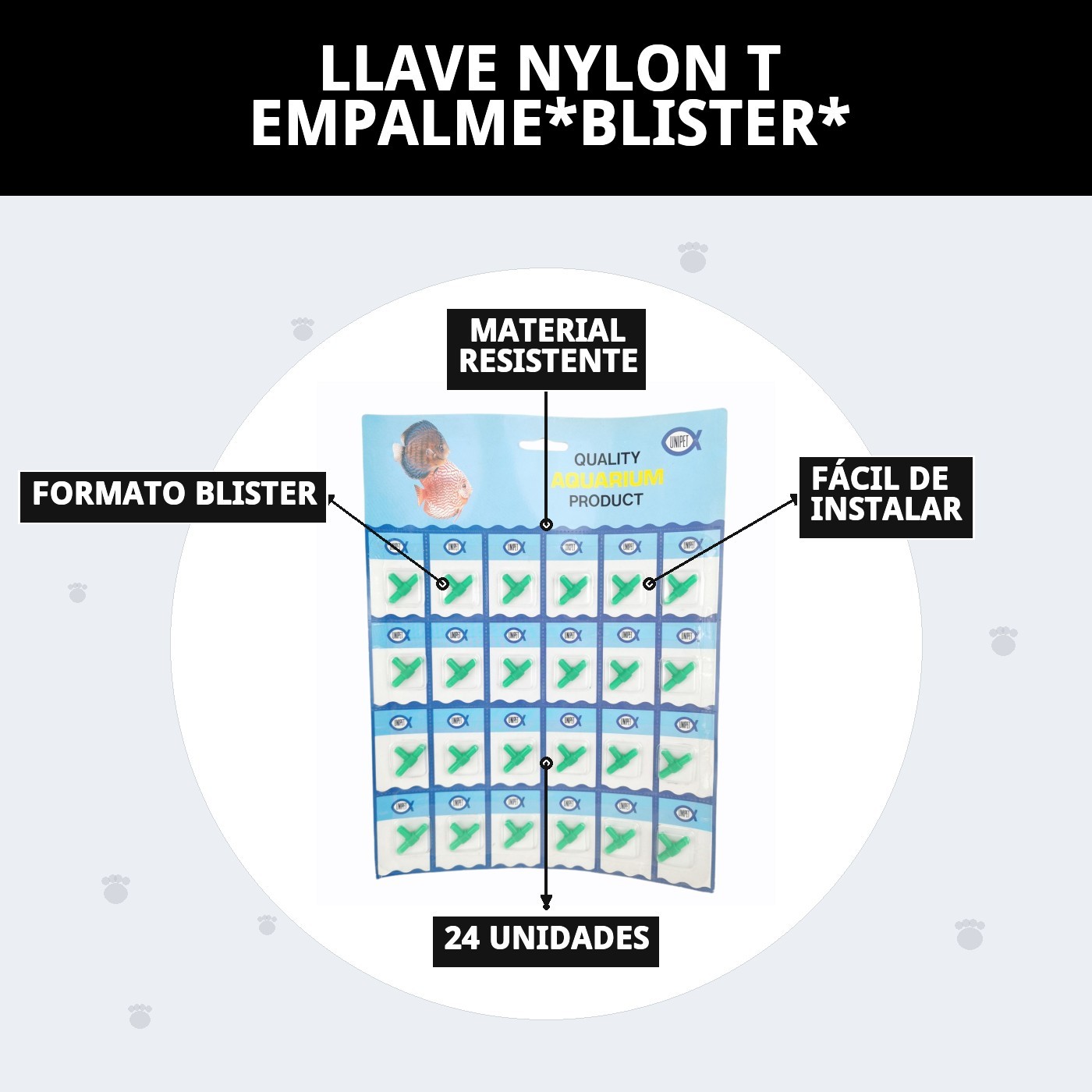 LLAVE NYLON T EMPALME*BLISTER*