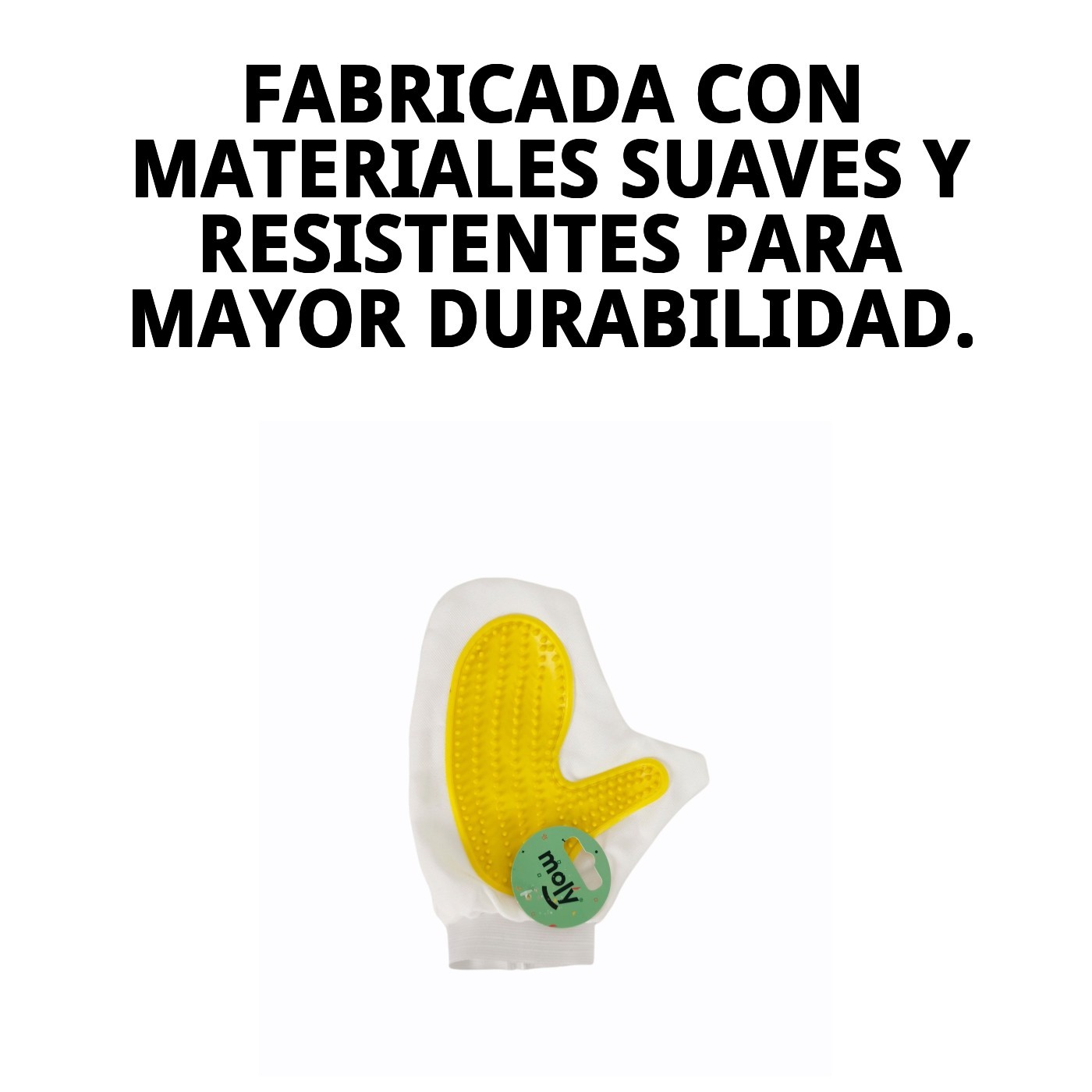 Manopla Quitapelo Moly | Guante Removedor de Pelos para Perros, Gatos y Hogar