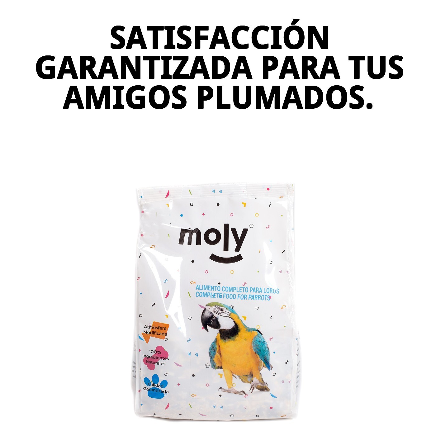 MIXTURA LOROS Y COTORRAS MOLY 600 GR