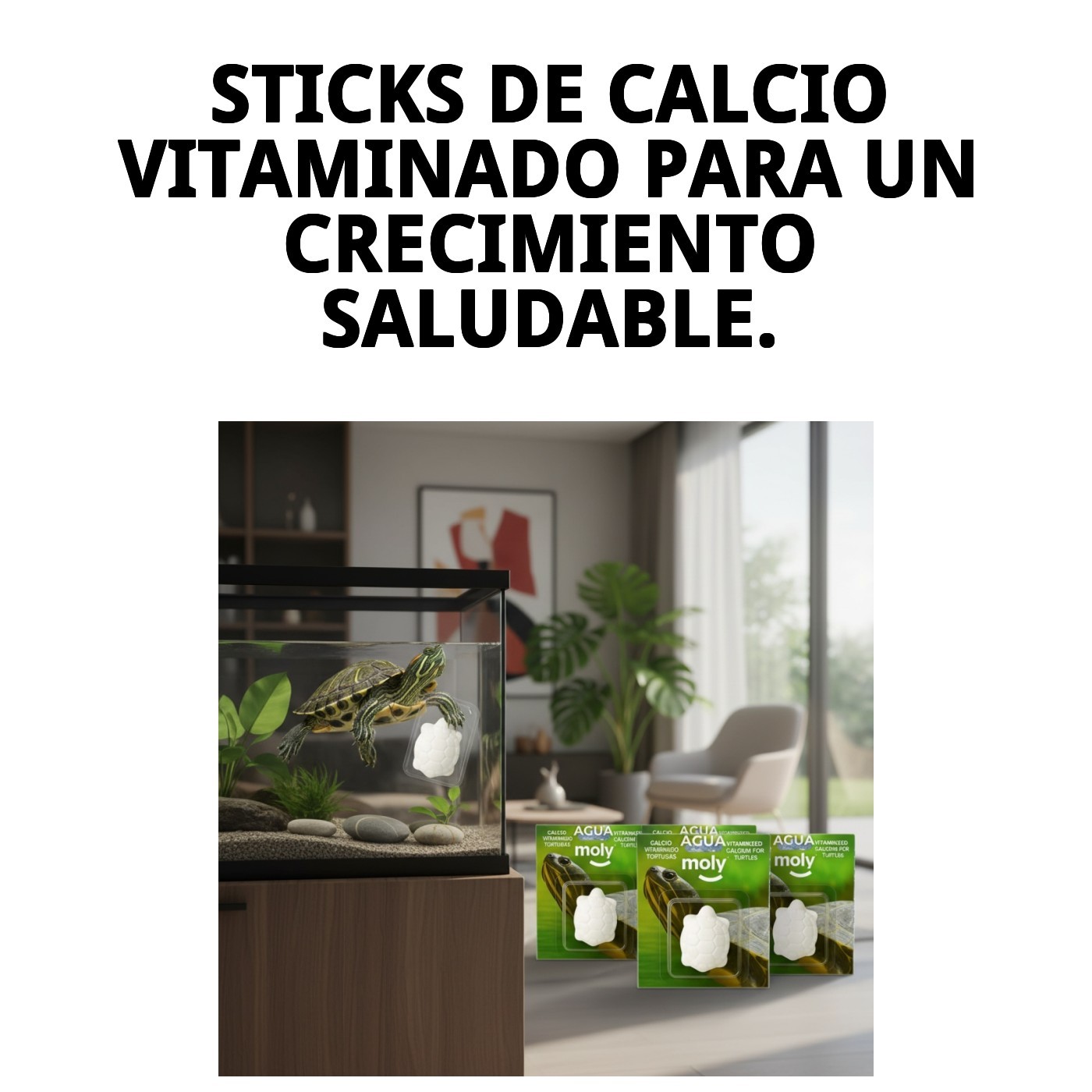 MOLY CALCIO TORTUGAS ACONDICIONADOR AGUA GRANDE