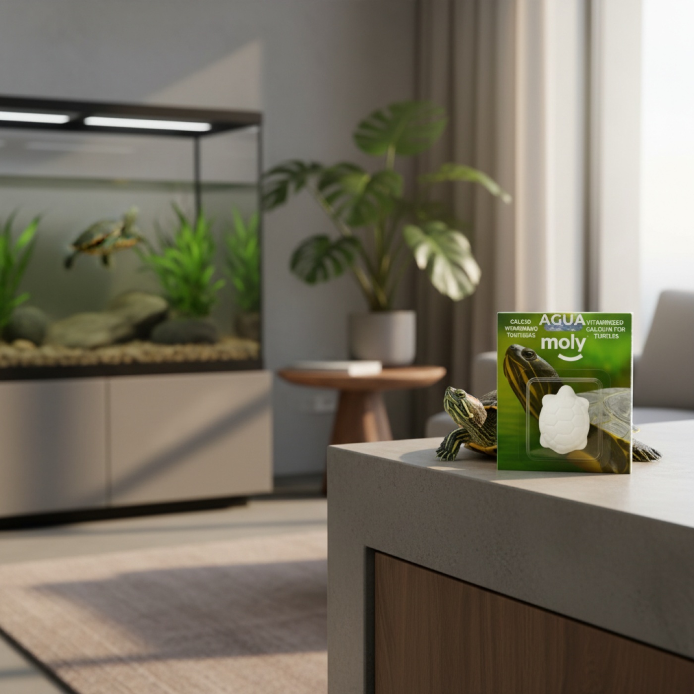 MOLY CALCIO TORTUGAS ACONDICIONADOR AGUA GRANDE