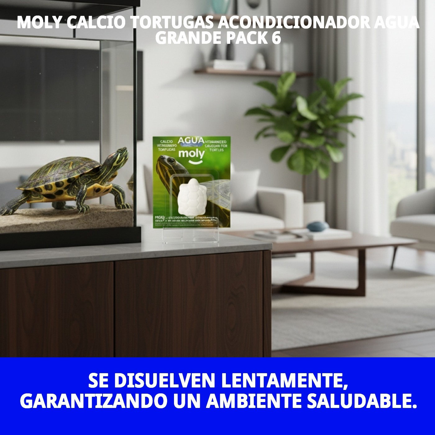 MOLY CALCIO TORTUGAS ACONDICIONADOR AGUA GRANDE