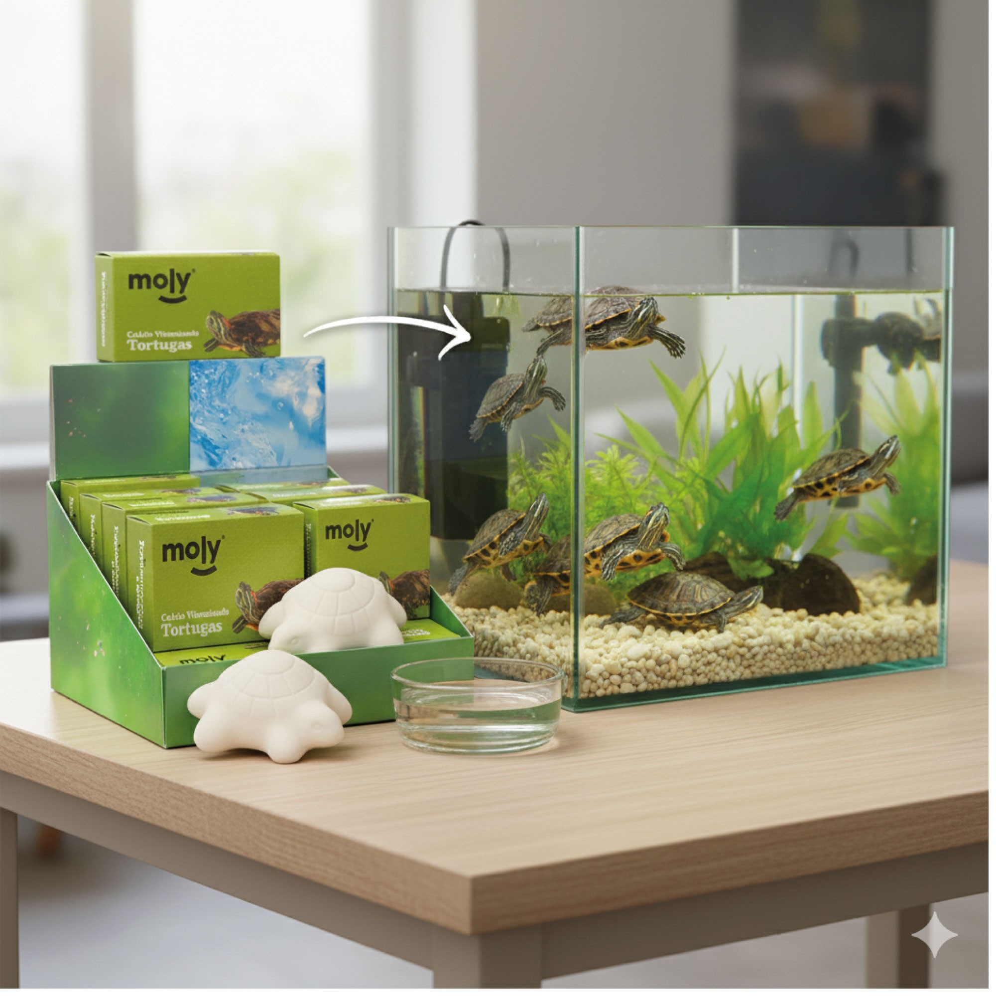 MOLY CALCIO TORTUGAS EXPO X 30 UNID