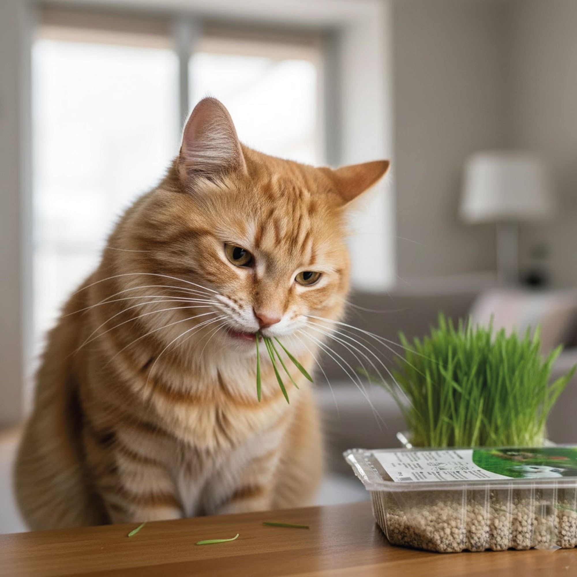 Moly Eco-Friendly Cat Grass with Tray | Natural Digestive Aid and Anti-Stress