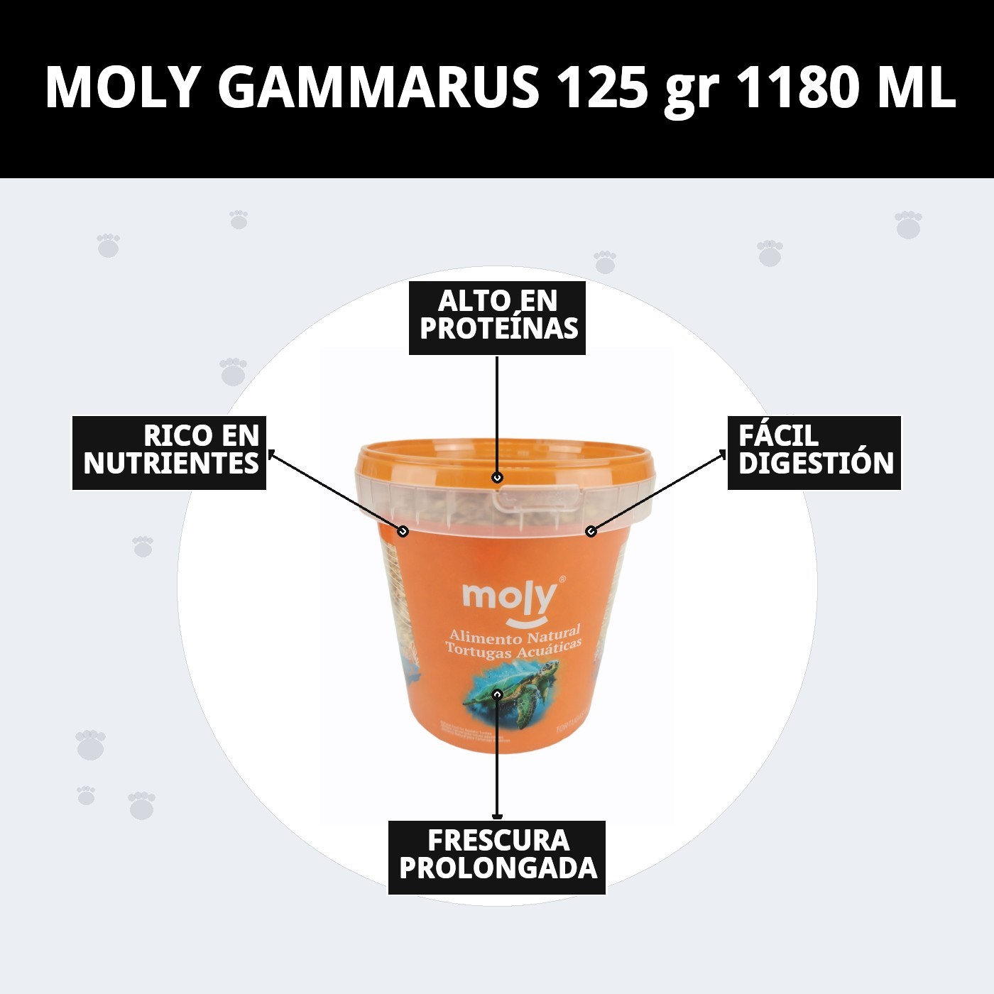 MOLY GAMMARUS 125 gr 1180 ML