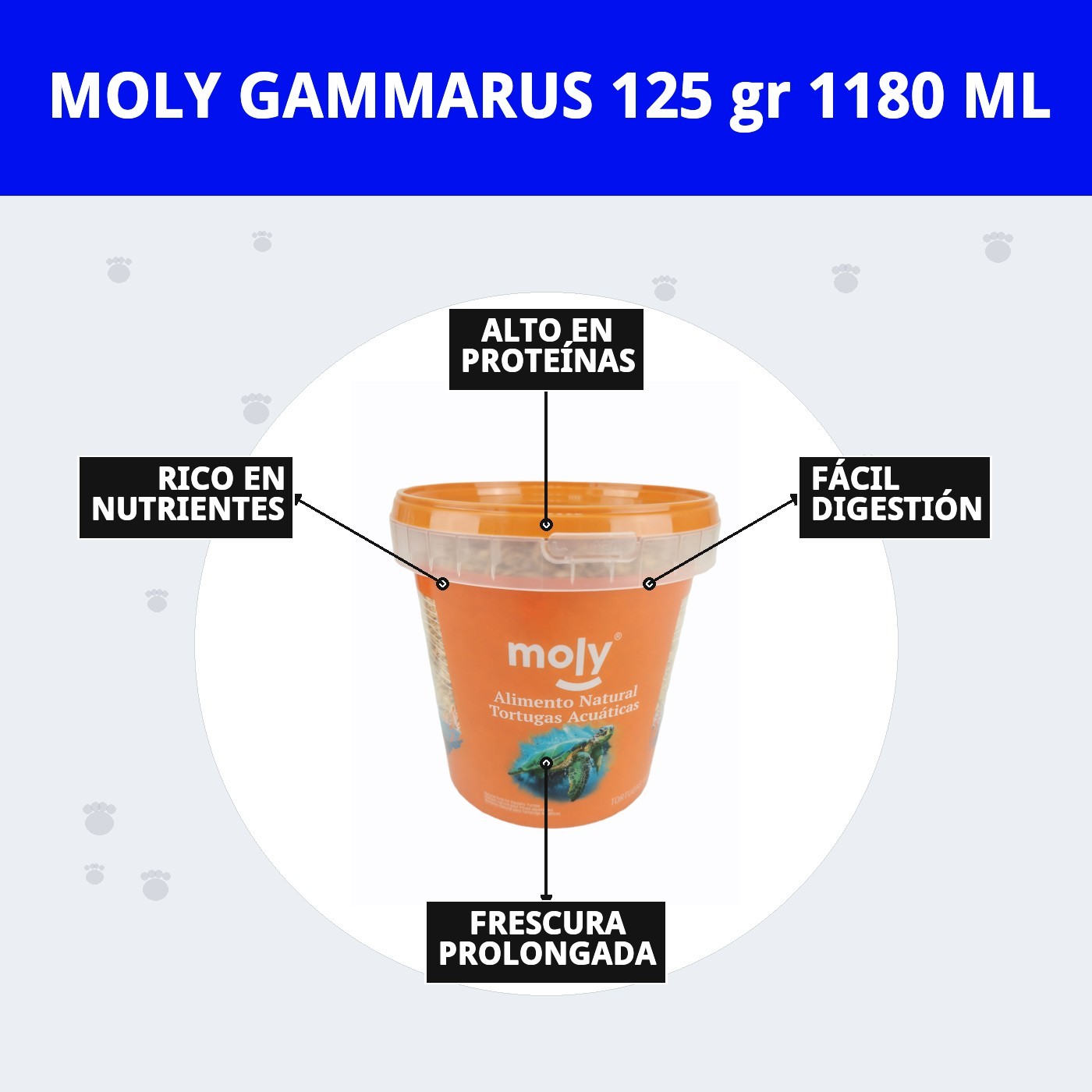MOLY GAMMARUS 125 gr 1180 ML