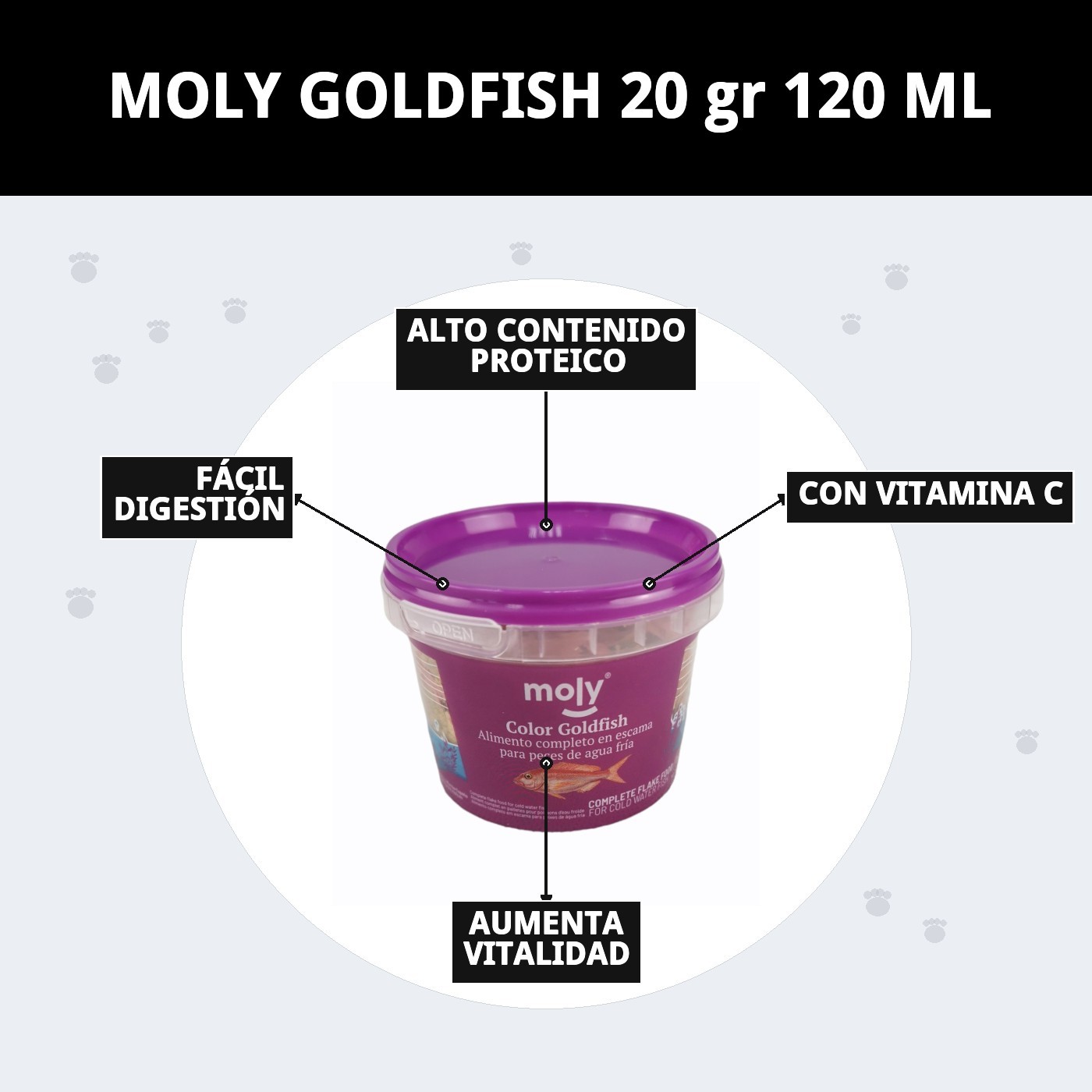 MOLY GOLDFISH 20 gr 120 ML