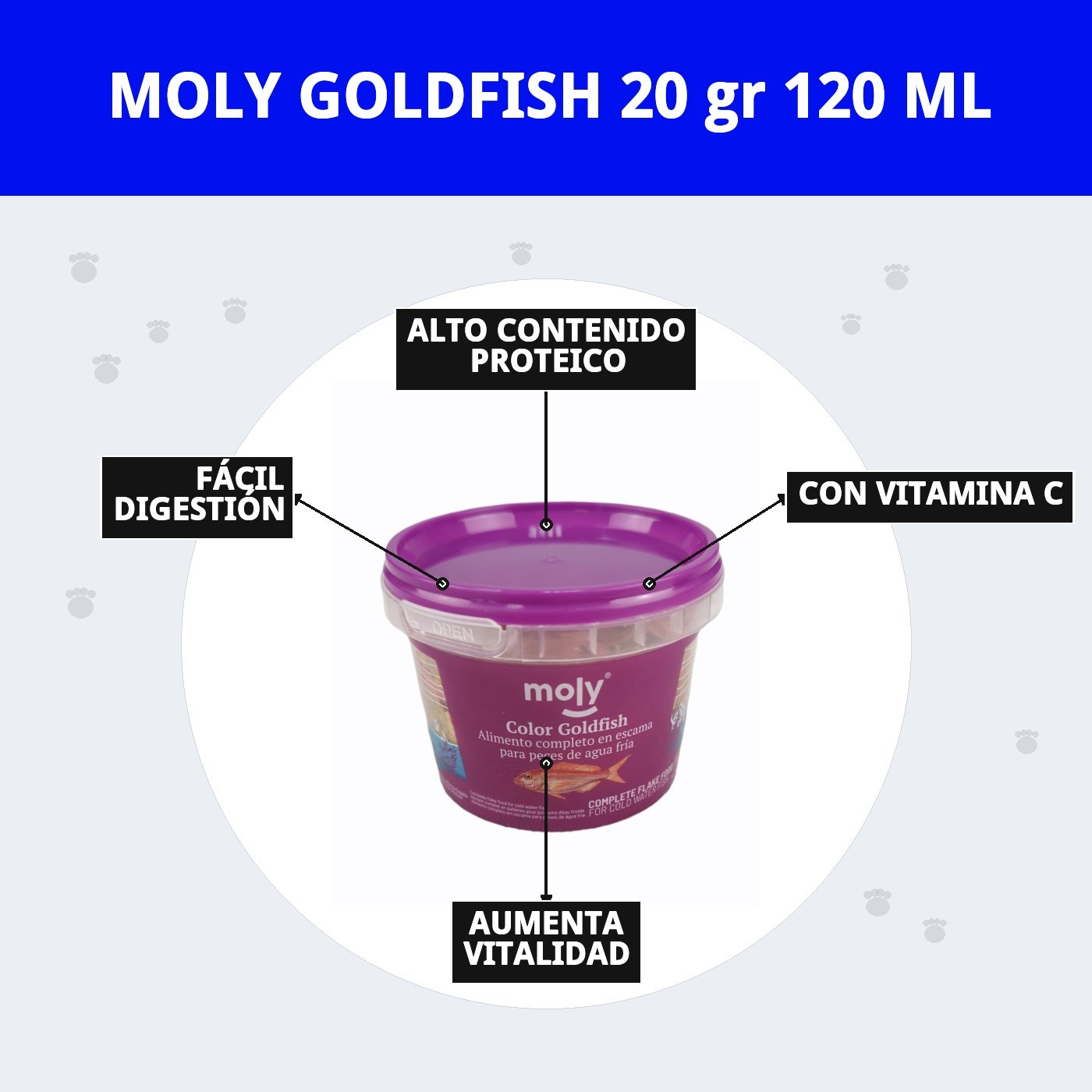 MOLY GOLDFISH 20 gr 120 ML