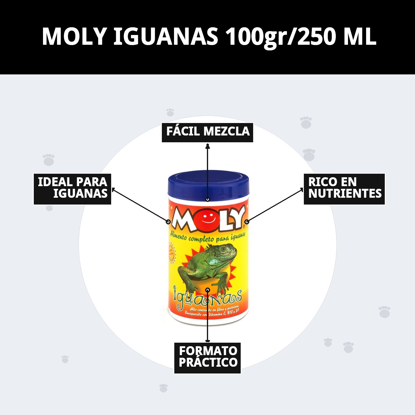 MOLY IGUANAS 100gr/250 ML