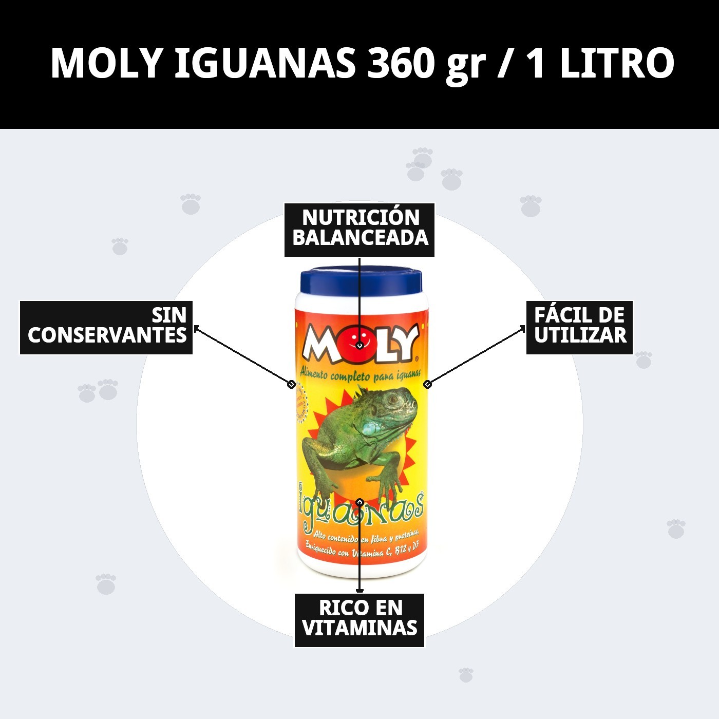 MOLY IGUANAS  360 gr / 1 LITRO