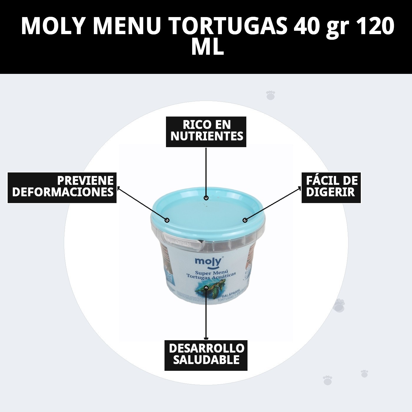 MOLY MENU TORTUGAS 40 gr 120 ML-Nutrición Equilibrada