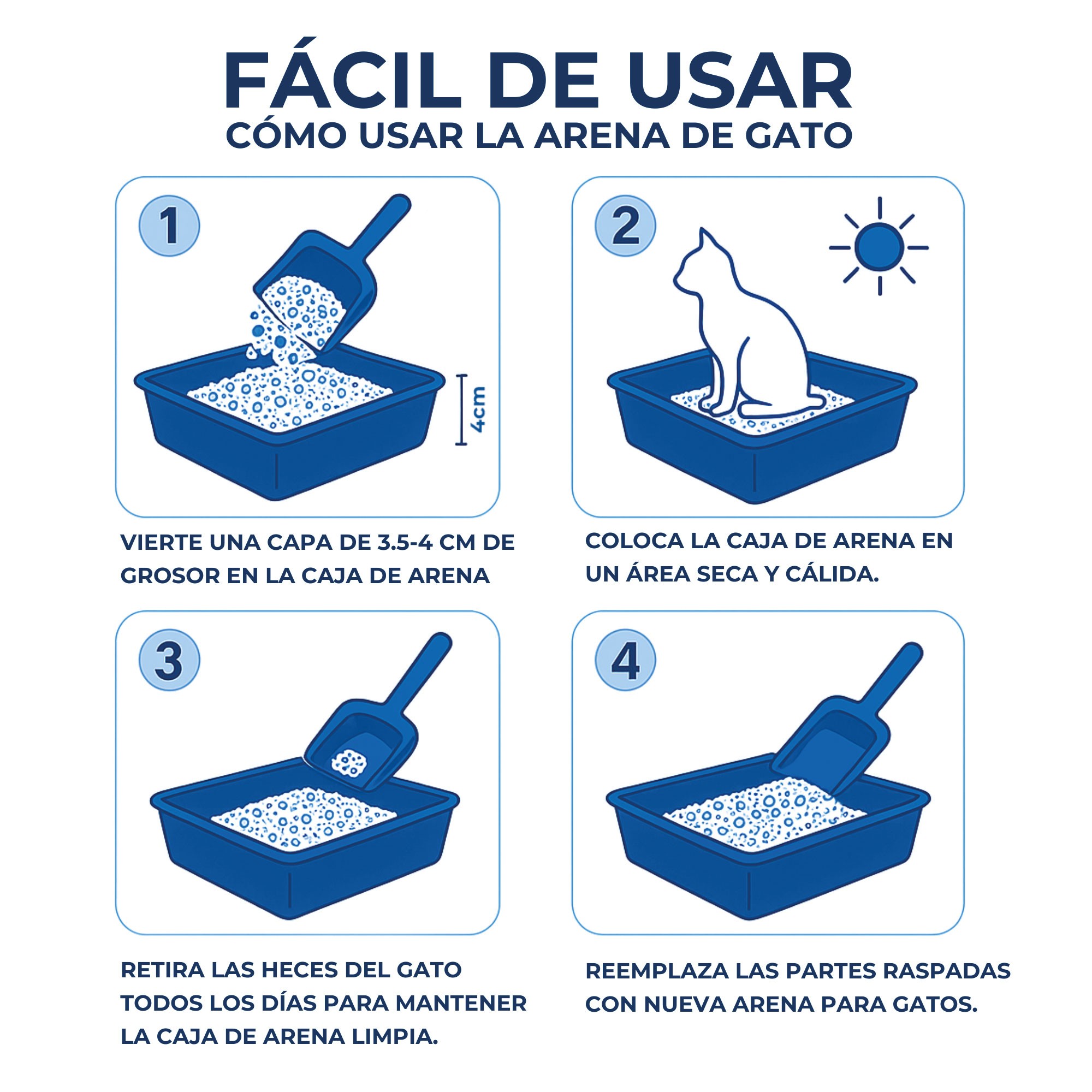 Moly Premium Silica Cat Litter 17.9 L (7.5 kg) | Maximum Absorption and Odor Control