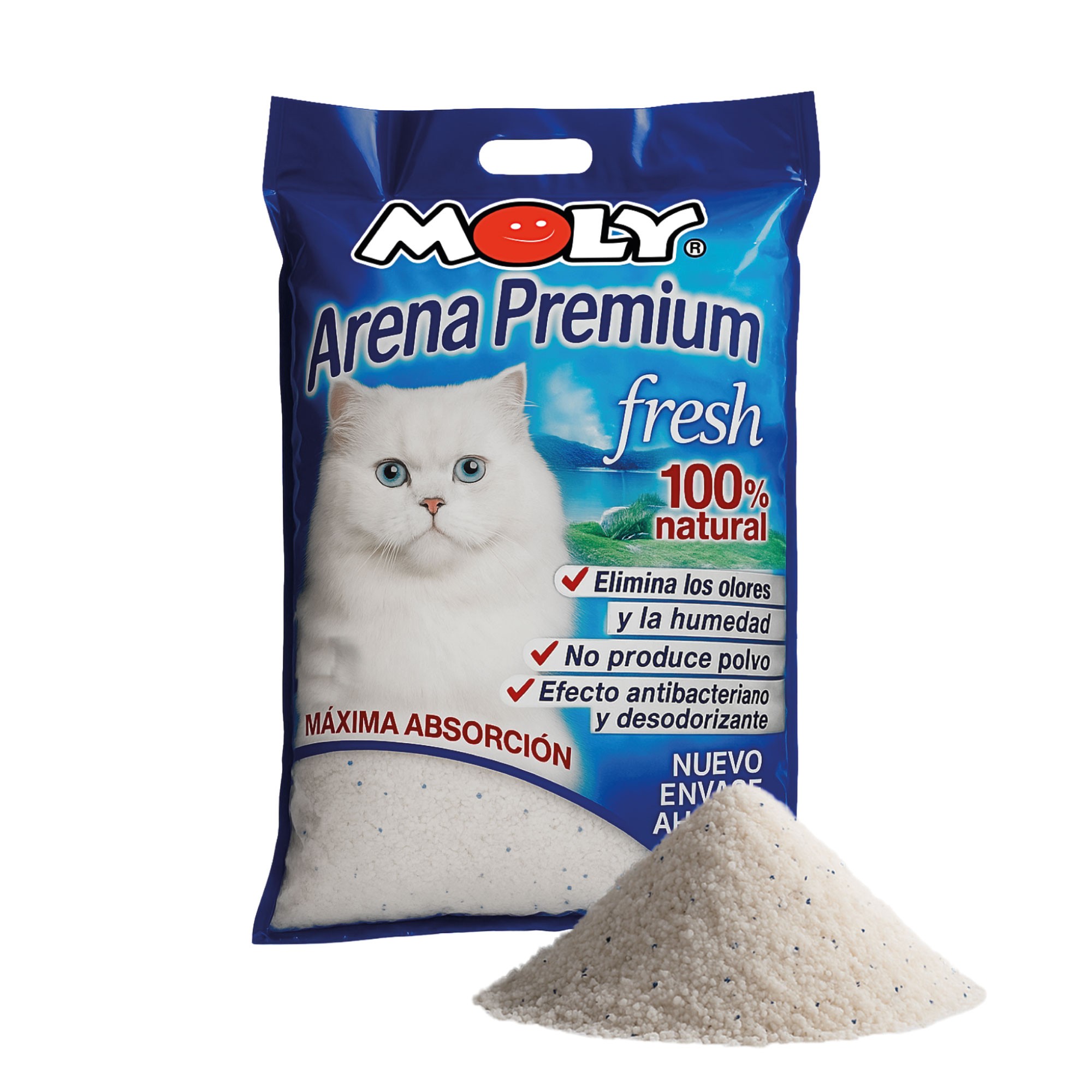 Moly Premium Silica Cat Litter 4.28 L - 1.8 KG