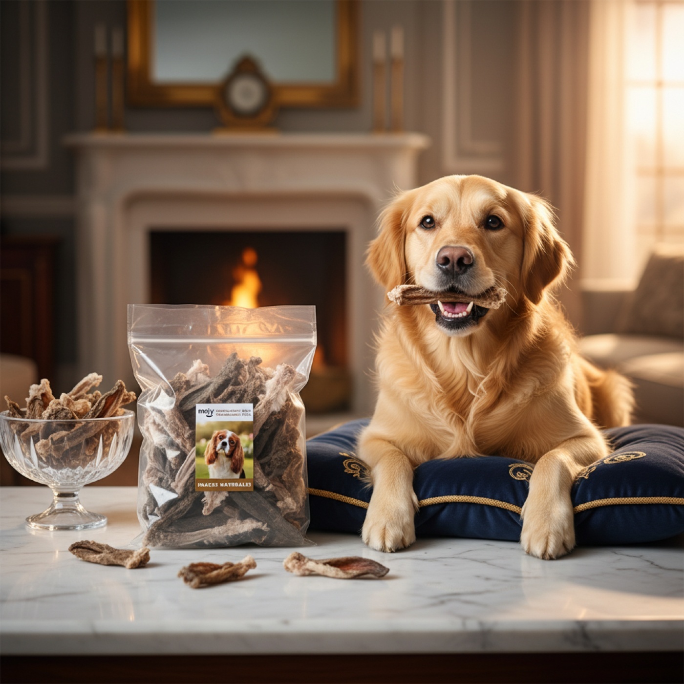 Orejas de Conejo con Pelo MOLY para Perros 500 g – Snack Natural a Granel