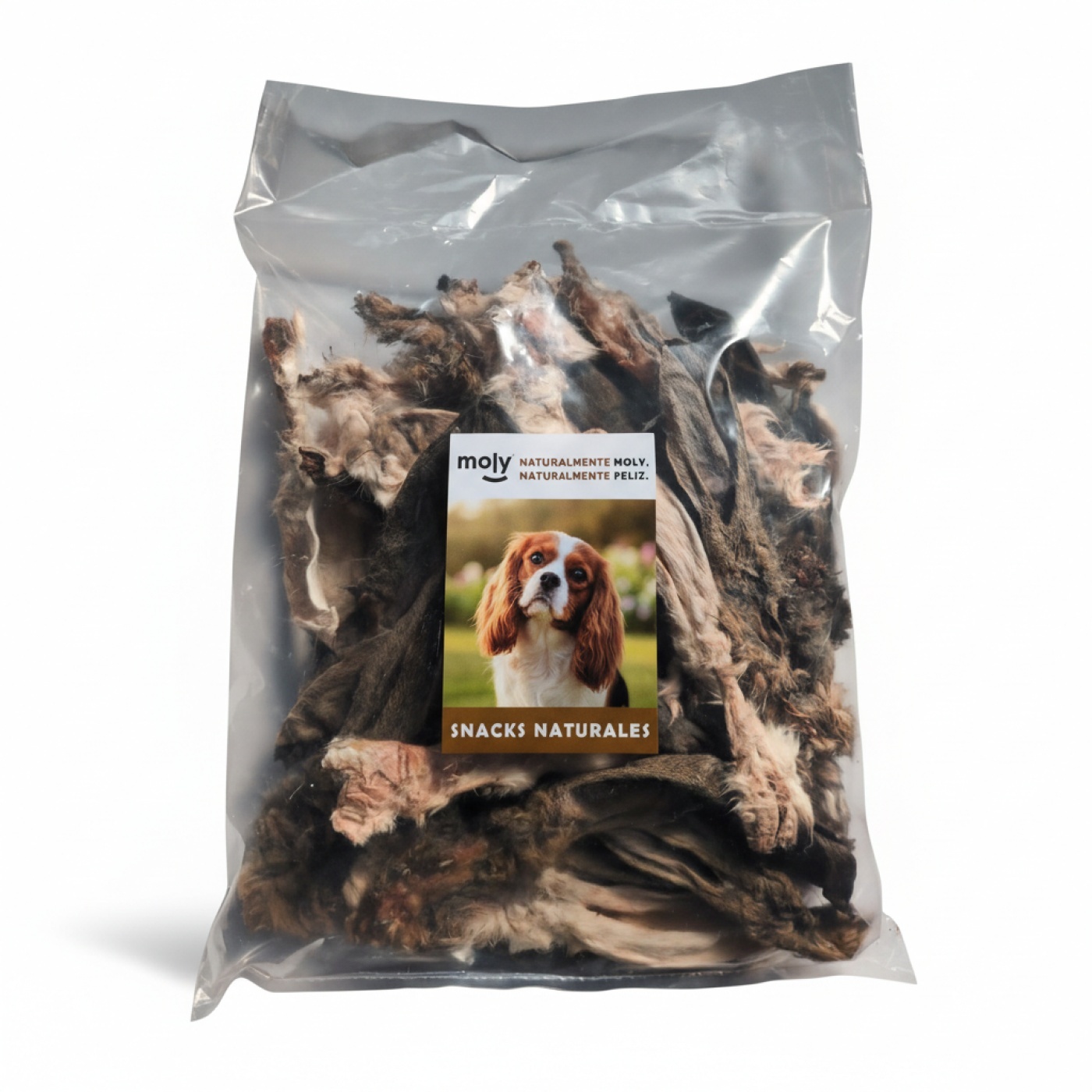 Orejas de Conejo con Pelo MOLY para Perros 500 g – Snack Natural a Granel