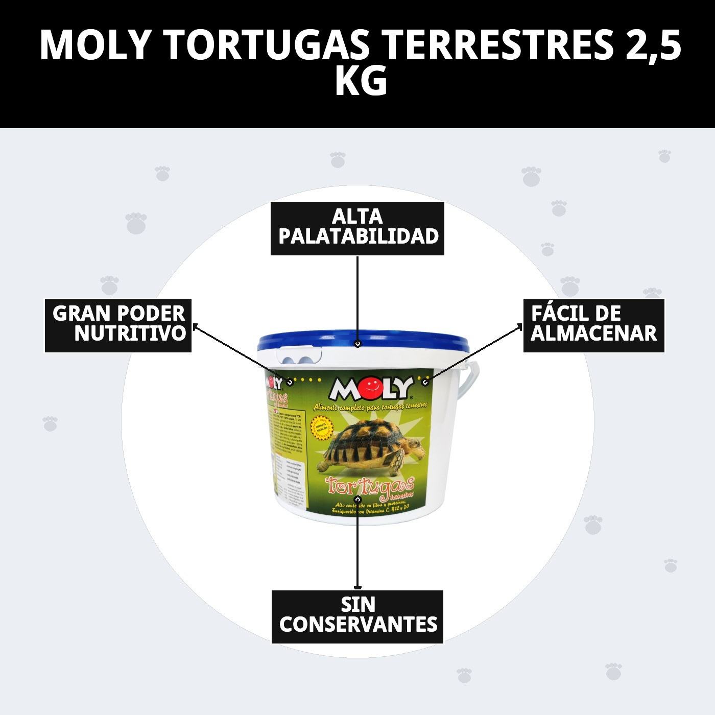 MOLY TORTUGAS TERRESTRES 2,5 KG