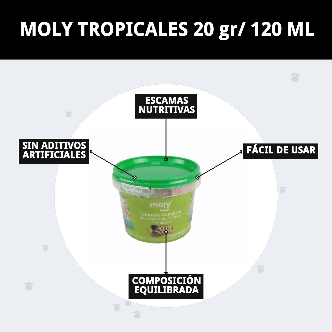 MOLY TROPICALES 20 gr/ 120 ML