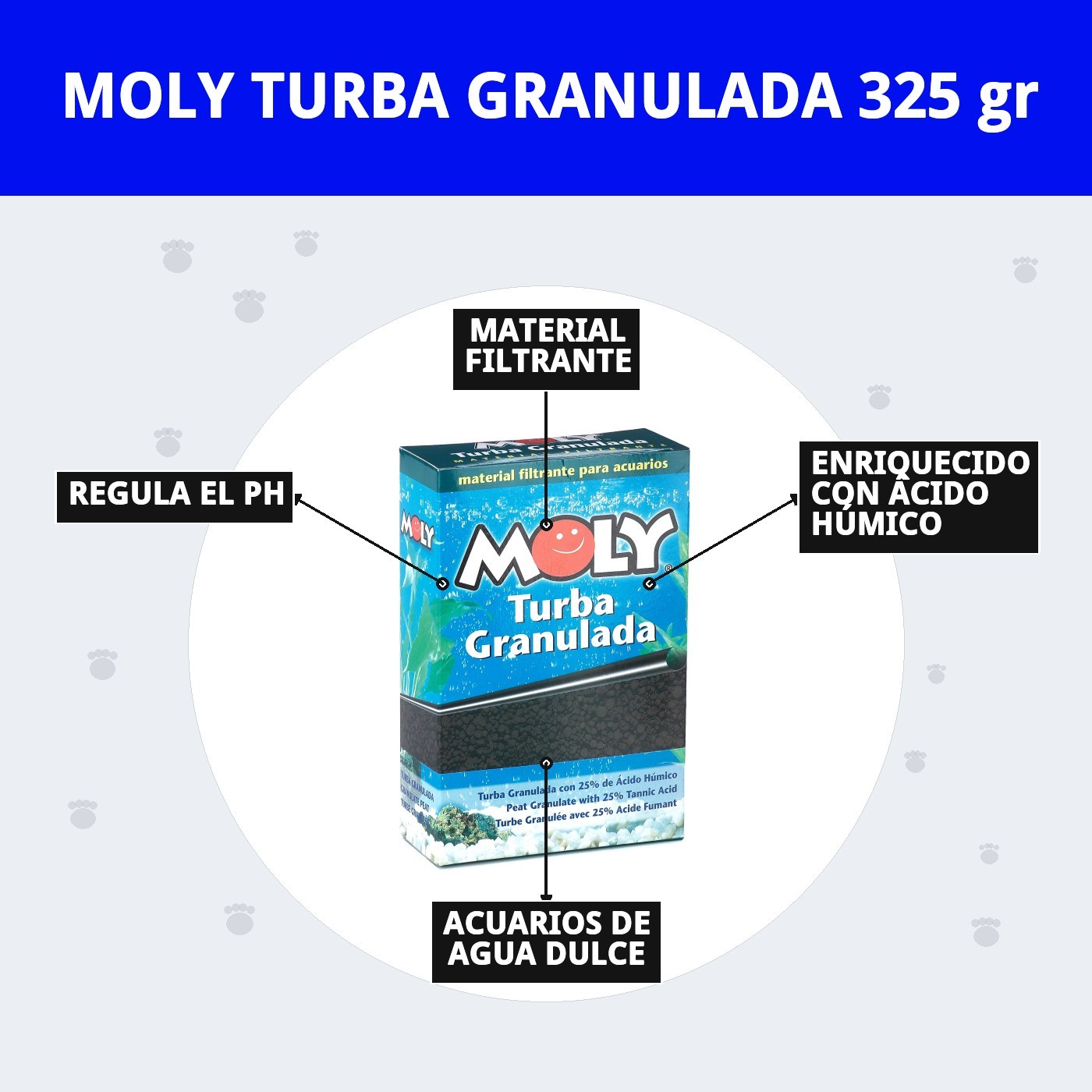 MOLY TURBA GRANULADA 325 gr