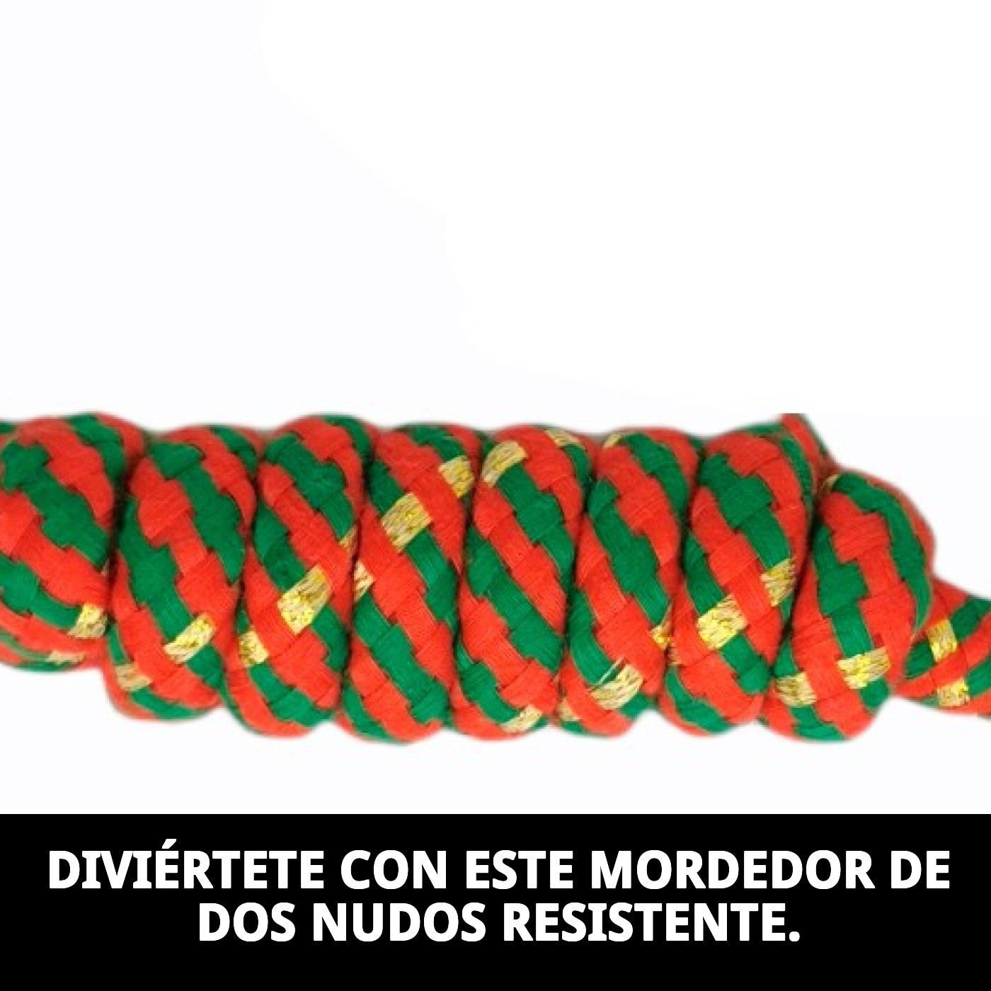 Mordedor 2 Nudos Chia 15 cm Moly | Cuerda Resistente para Morder y Jugar Perros Pequeños