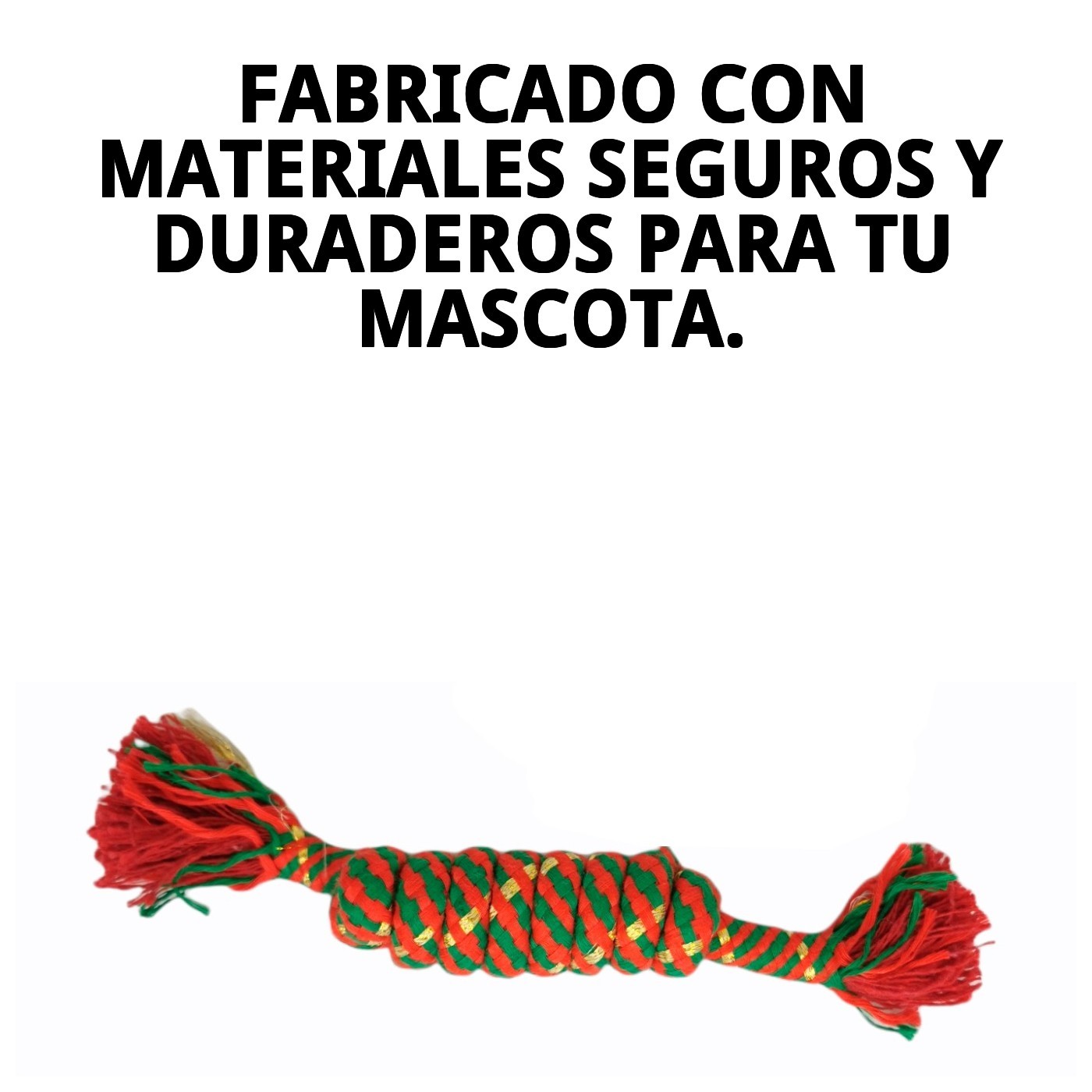 Mordedor 2 Nudos Chia 15 cm Moly | Cuerda Resistente para Morder y Jugar Perros Pequeños