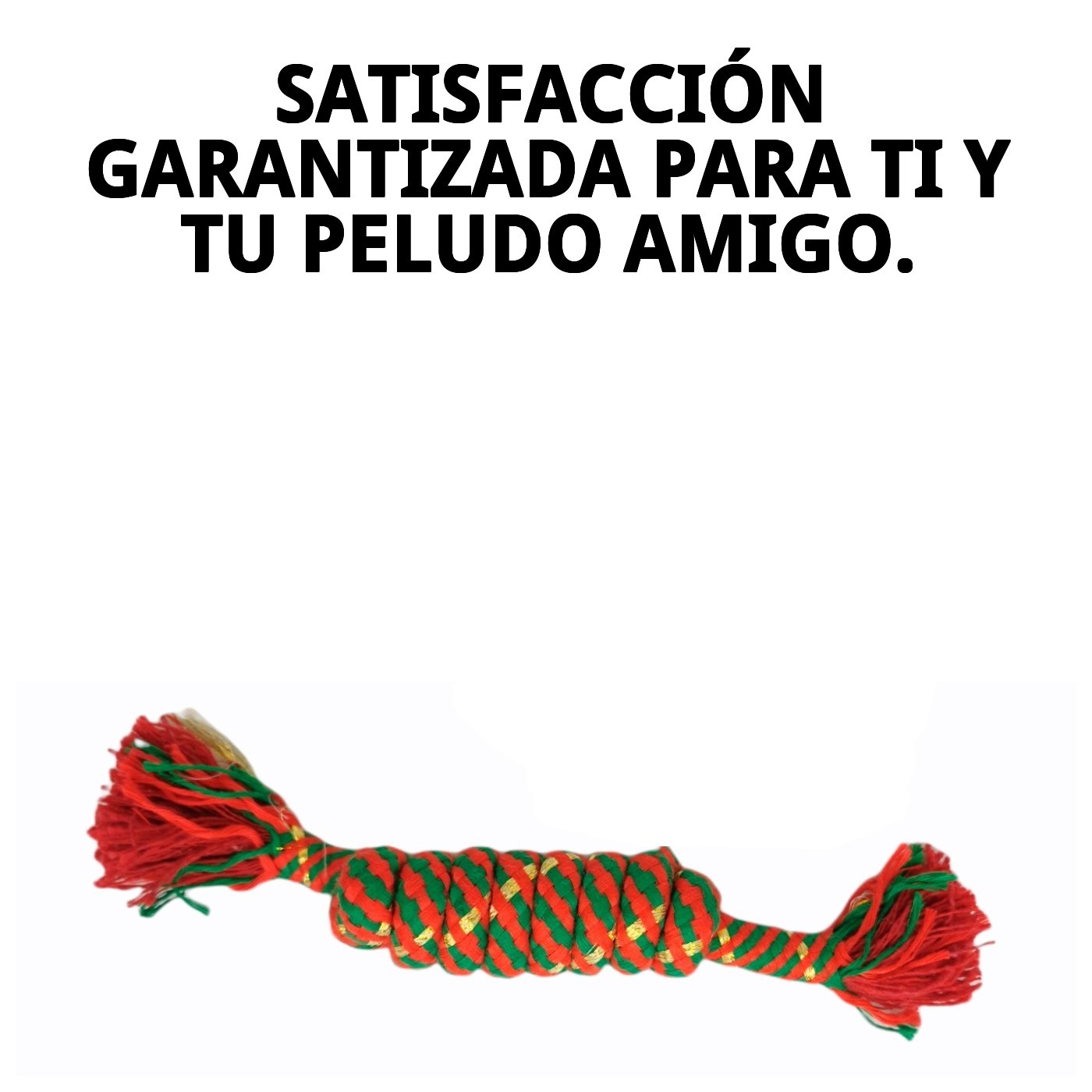 Mordedor 2 Nudos Chia 15 cm Moly | Cuerda Resistente para Morder y Jugar Perros Pequeños