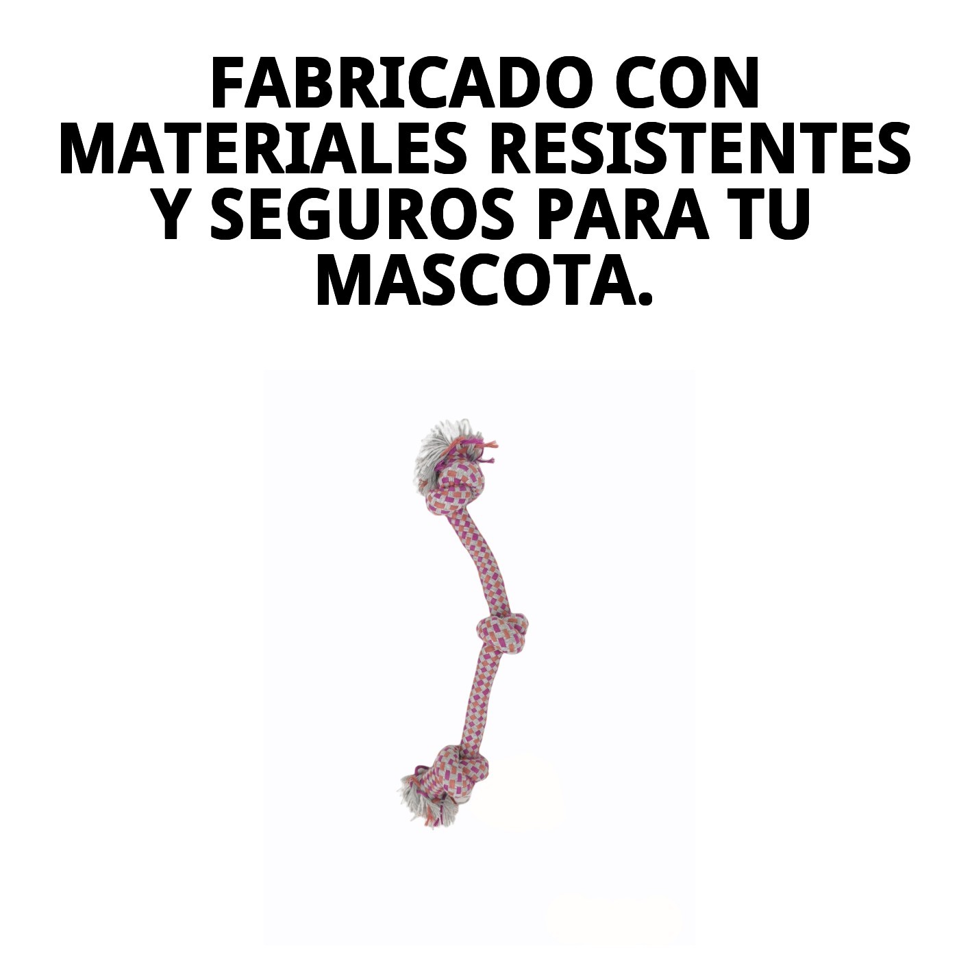 Mordedor 3 Nudos Autumn 35 cm Extragrueso Moly | Cuerda Súper Resistente para Perros de Mordida Fuerte