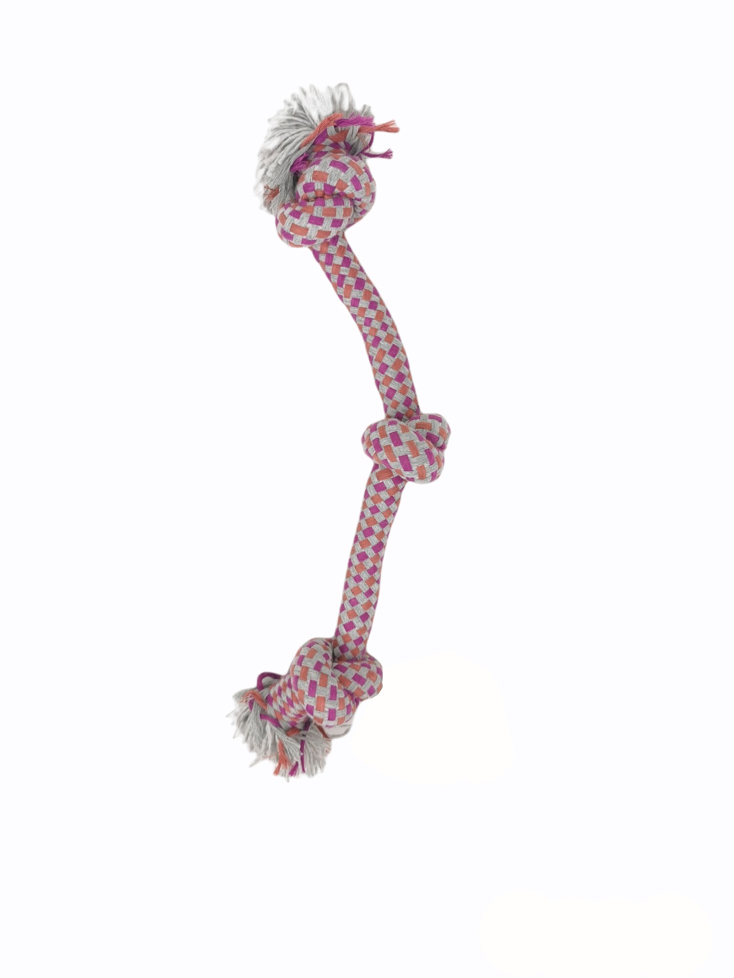 Mordedor 3 Nudos Autumn 35 cm Extragrueso Moly | Cuerda Súper Resistente para Perros de Mordida Fuerte