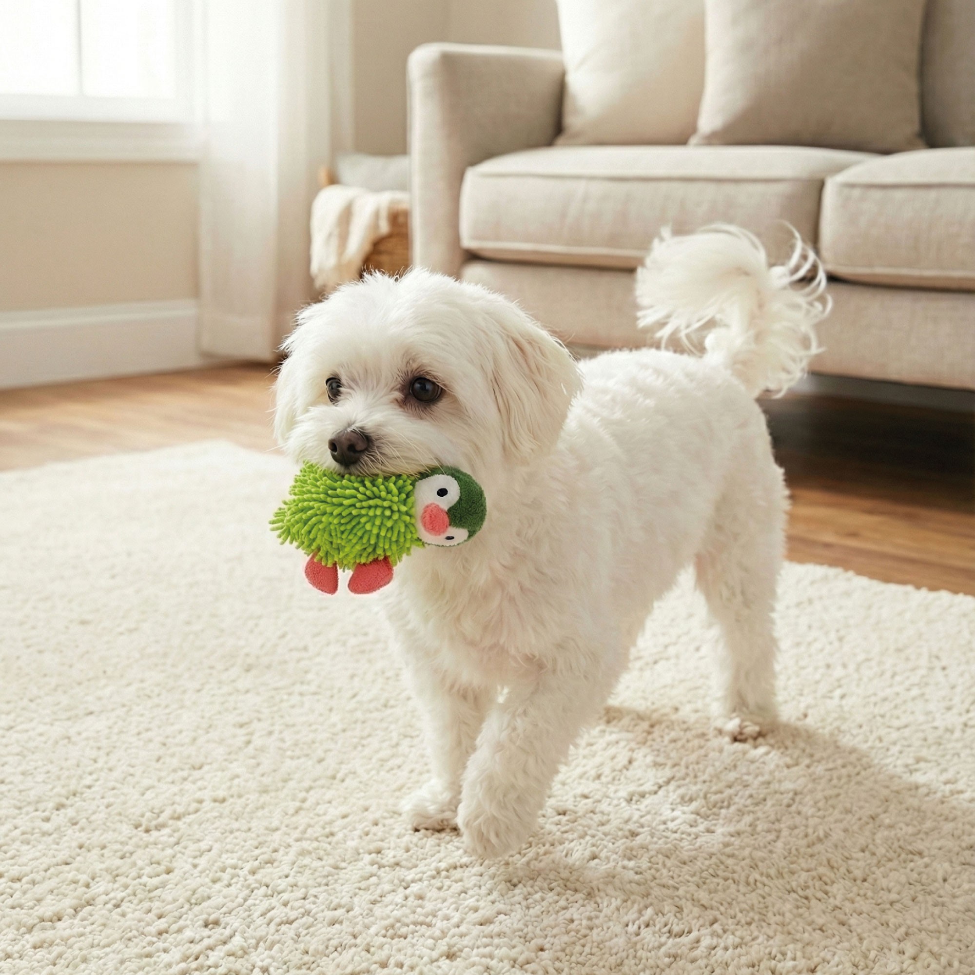 Mordedor Avocat Happy para Perros 12 cm Moly | Juguete Suave, Divertido y Perfecto para Cachorros