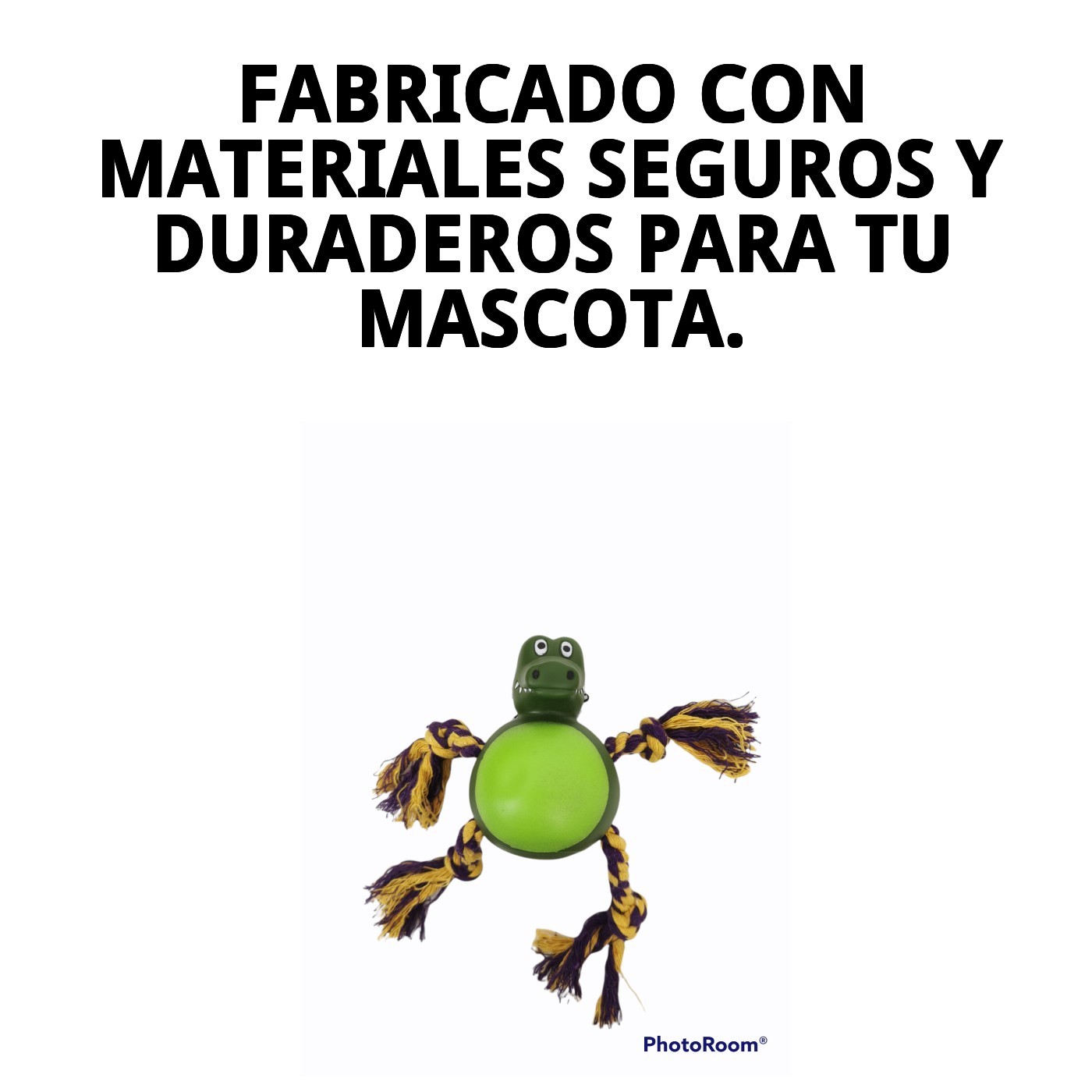 Mordedor Cocodrilo para Perros 21 cm Moly | Juguete Resistente y Estimulante