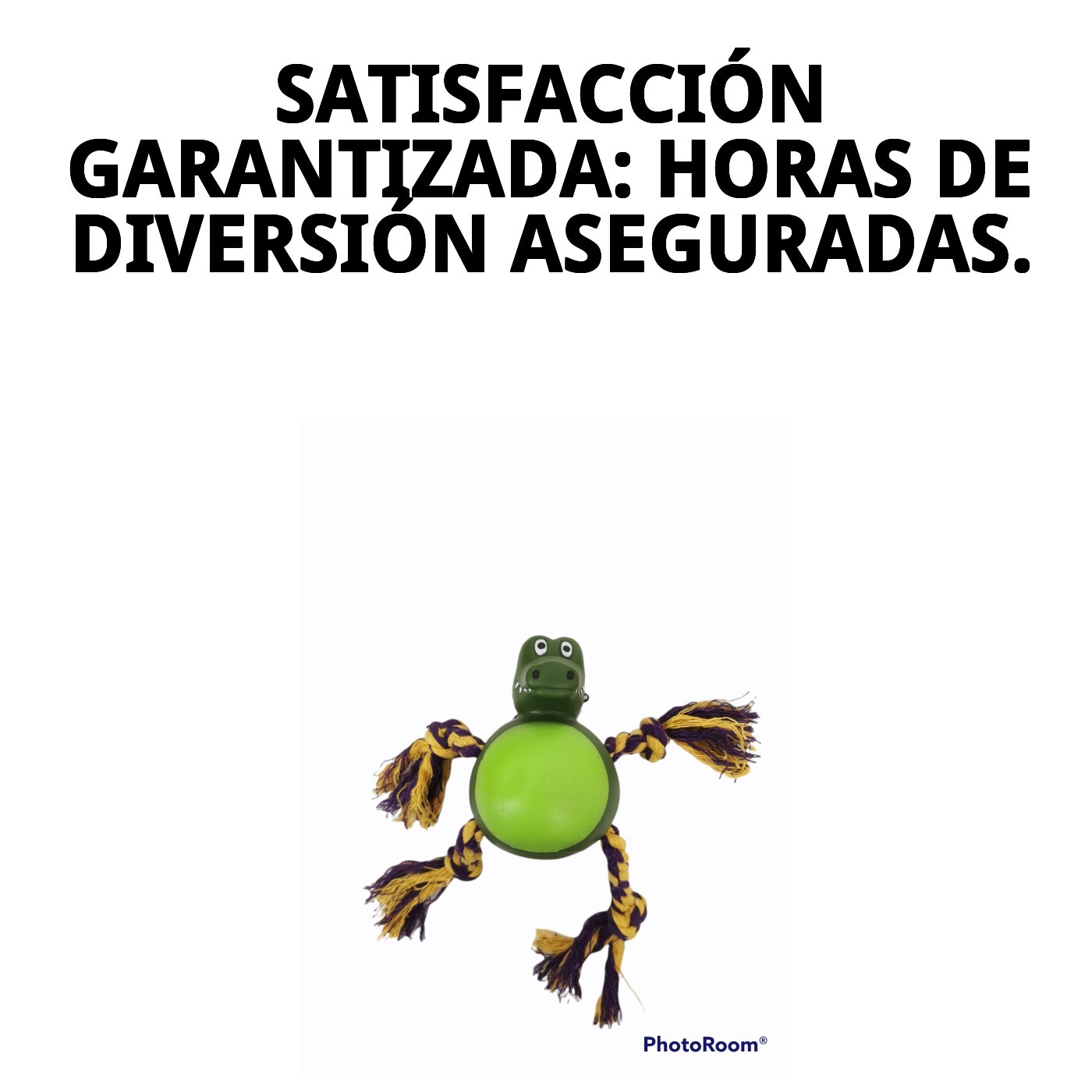 Mordedor Cocodrilo para Perros 21 cm Moly | Juguete Resistente y Estimulante