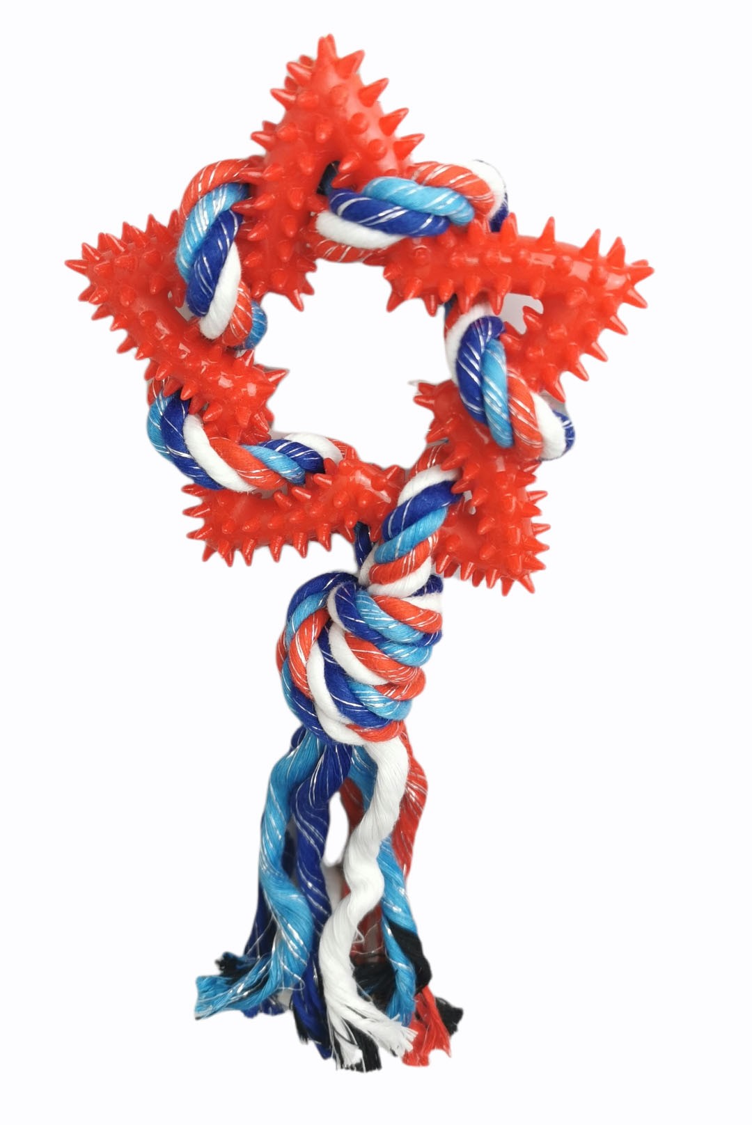 Mordedor Estrella Dental TPR 26 cm Moly | Juguete Resistente que Limpia Dientes y Masajea Encías