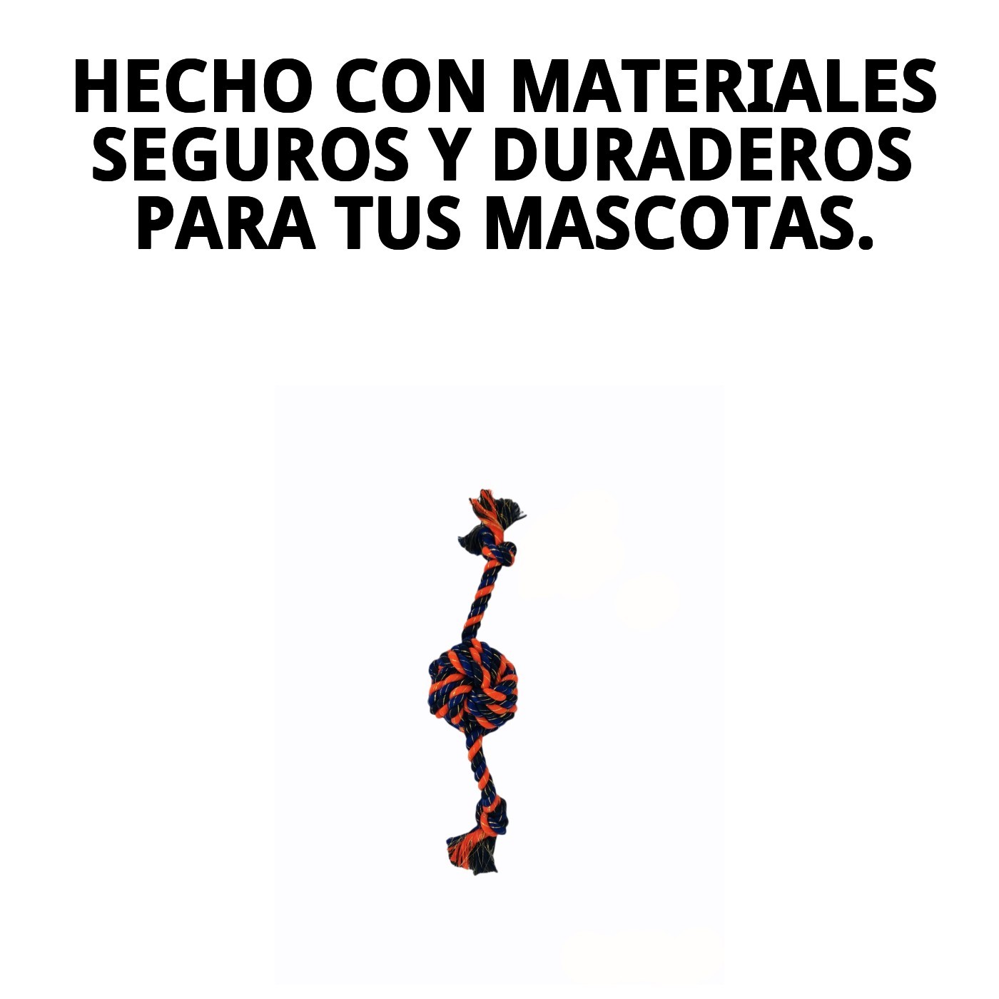 Mordedor Hilo Dental con Pelota Hippychic Moly | Juguete Limpia Dientes para Perros Activos