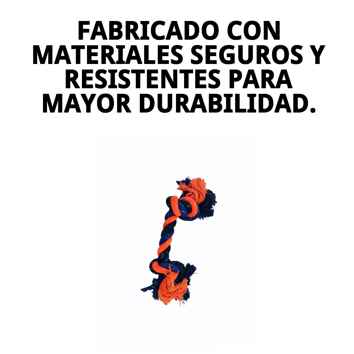 Mordedor Hilo Dental Hippychic Moly | Juguete Limpia Dientes con Cuerda para Perros de Todas las Razas