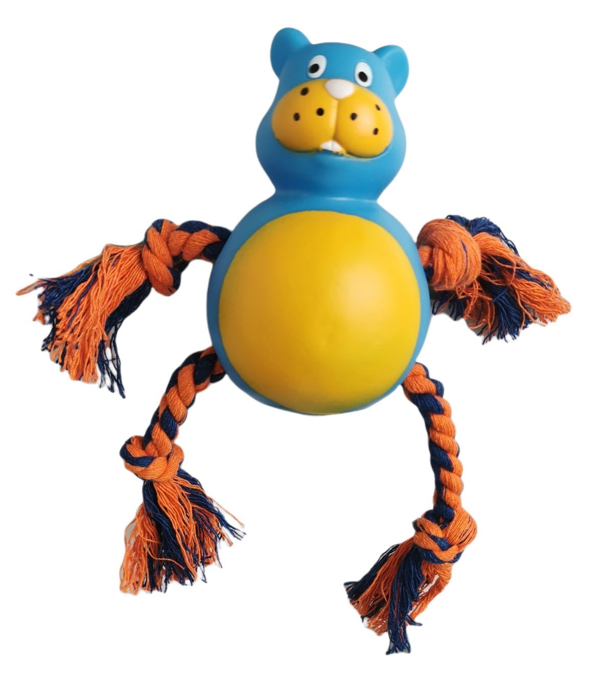 Mordedor Hipopótamo para Perros 21 cm Moly | Juguete Resistente y Estimulante para Masticar