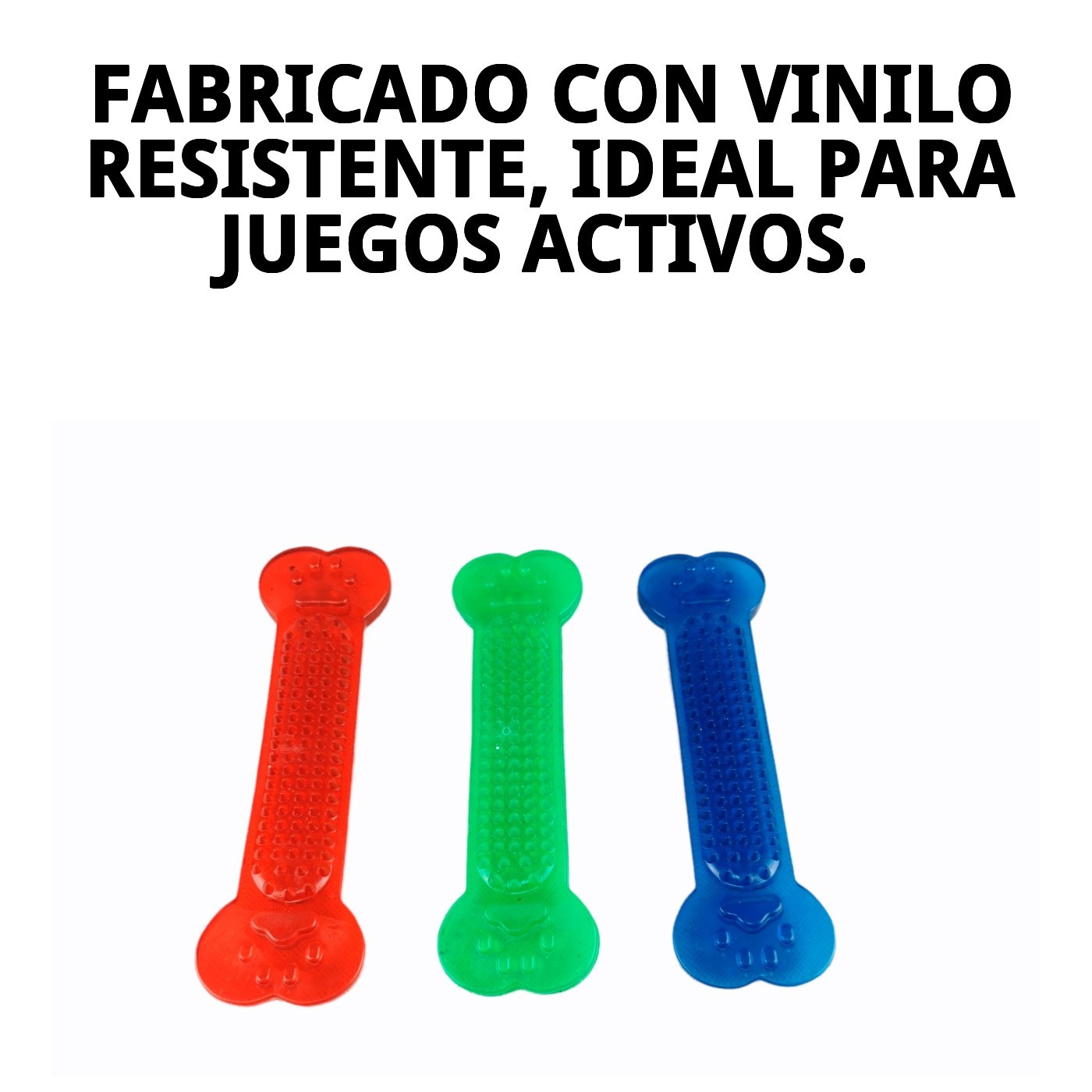 MORDEDOR HUESO VINILO GRANDE 18 CM