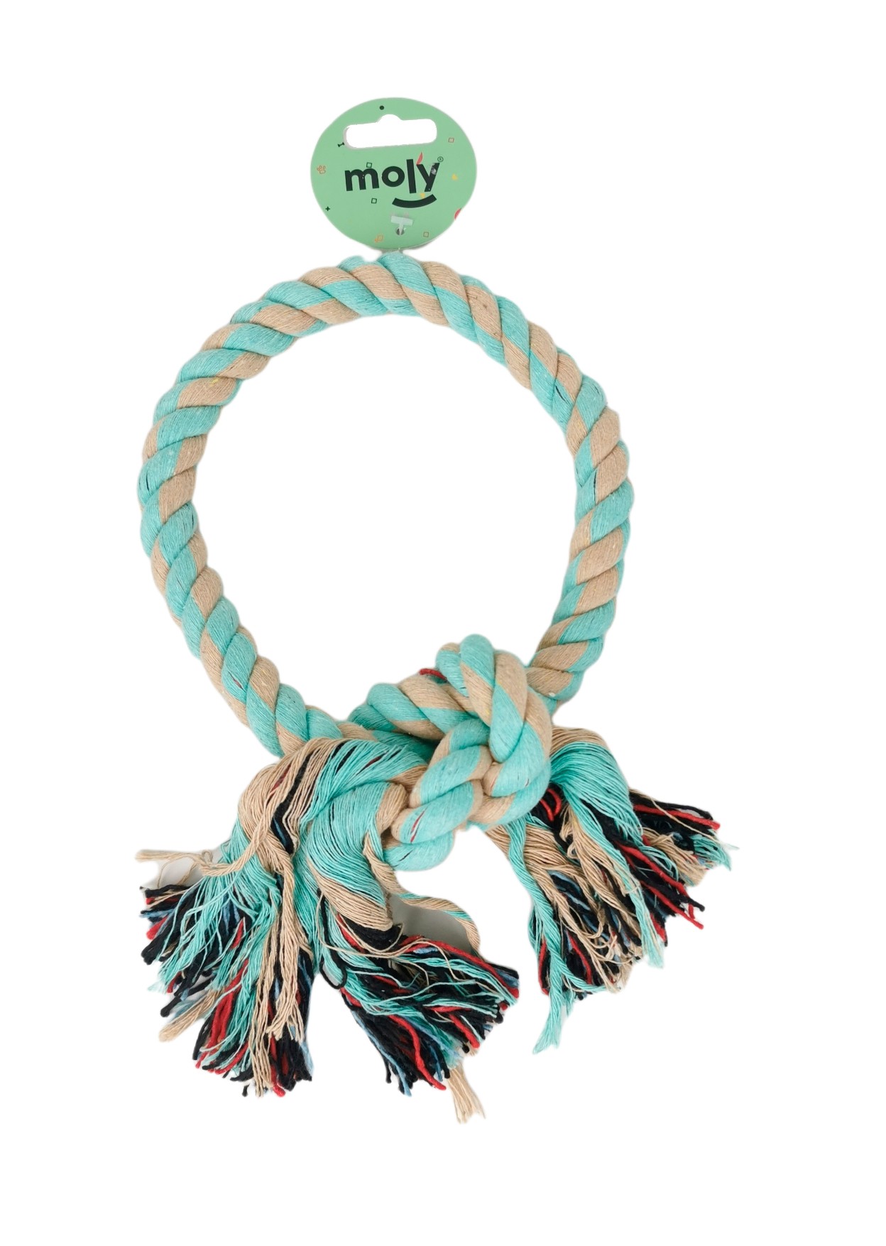 Mordedor Interactivo Redondo Avocat con Nudo Moly | Juguete Resistente y Estimulante para Perros