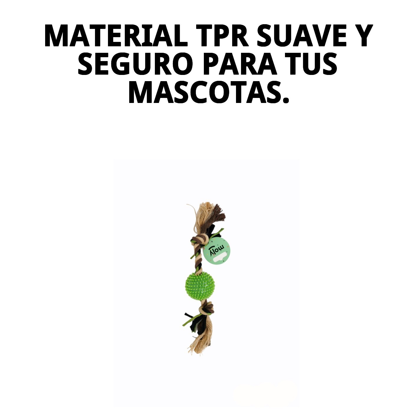 Mordedor Limpia Encías TPR Animalprint Moly | Juguete Resistente para Cuidado Dental y Masticación