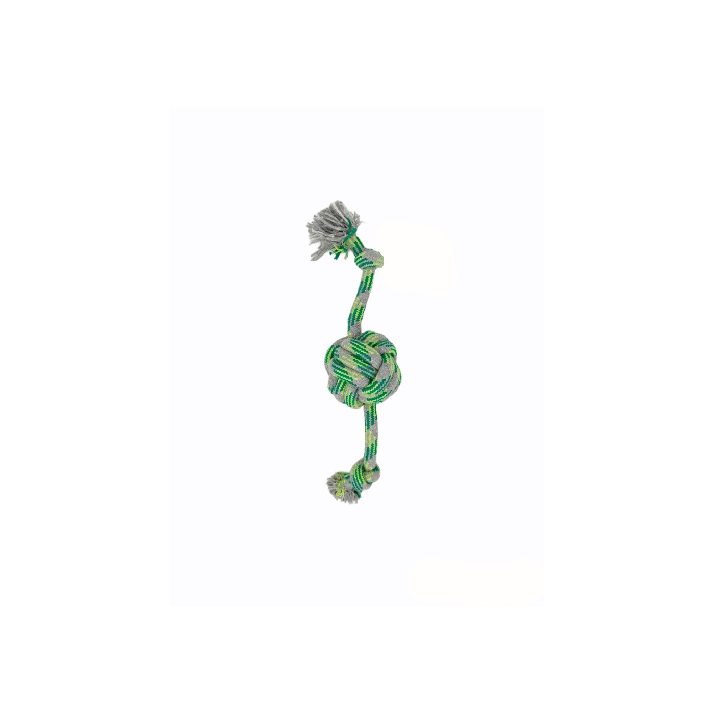 Mordedor Pelota 9×38 cm Green Moly | Juguete Resistente con Cuerda para Perros Activos