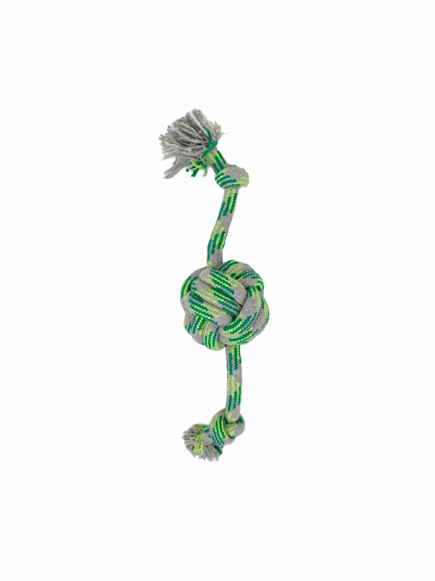 Mordedor Pelota 9×38 cm Green Moly | Juguete Resistente con Cuerda para Perros Activos