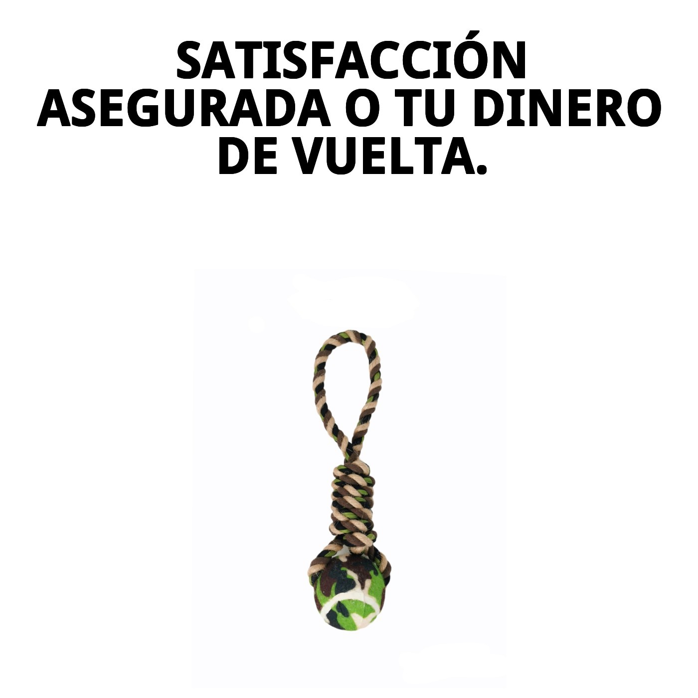 Mordedor Pelota Animalprint 33 cm Moly | Juguete Resistente con Cuerda para Morder y Jugar