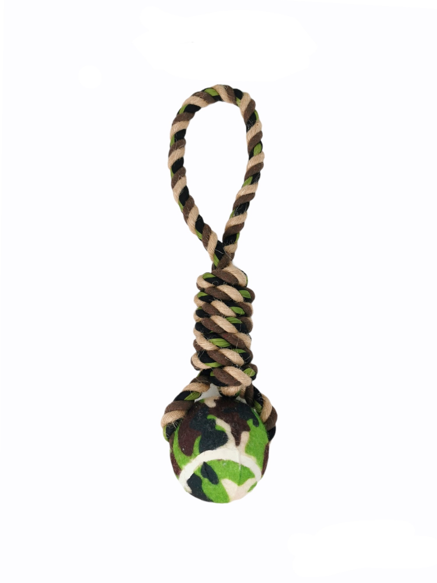 Mordedor Pelota Animalprint 33 cm Moly | Juguete Resistente con Cuerda para Morder y Jugar