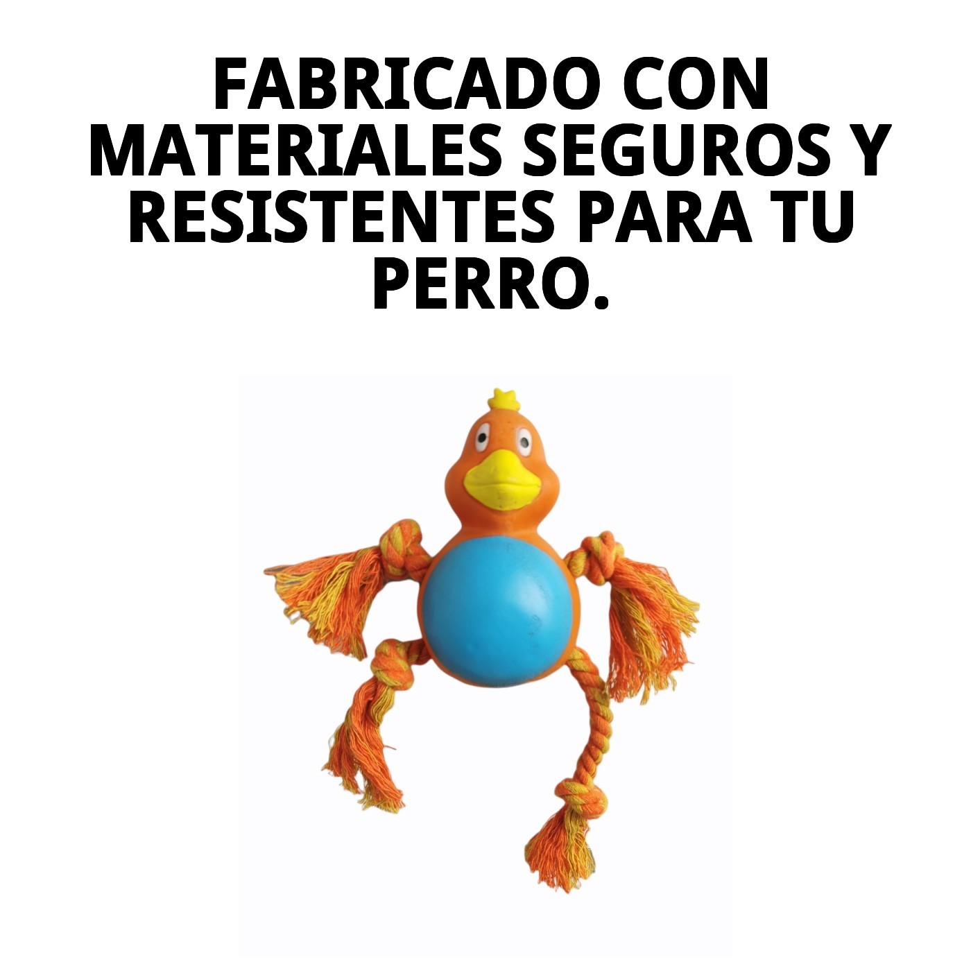 Mordedor Pollito para Perros 21 cm Moly | Juguete Resistente y Divertido para Masticar