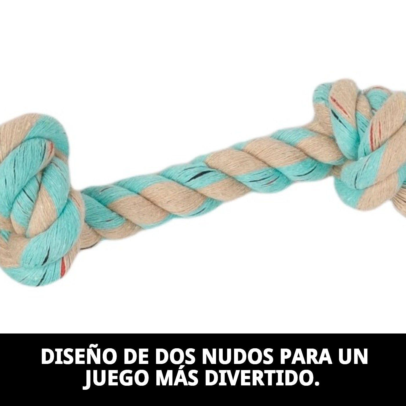 Mordedor Sisal Avocat 2 Nudos 26 cm Moly | Cuerda Resistente y Natural para Morder y Jugar