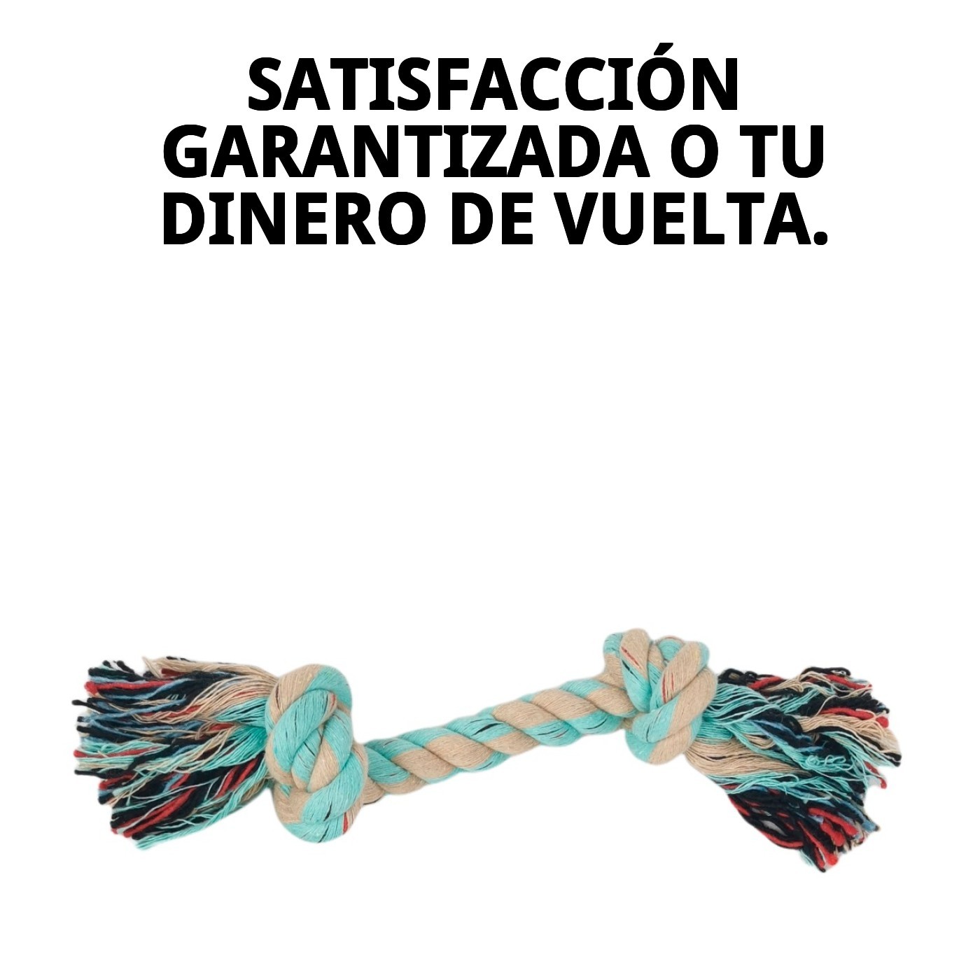 Mordedor Sisal Avocat 2 Nudos 26 cm Moly | Cuerda Resistente y Natural para Morder y Jugar