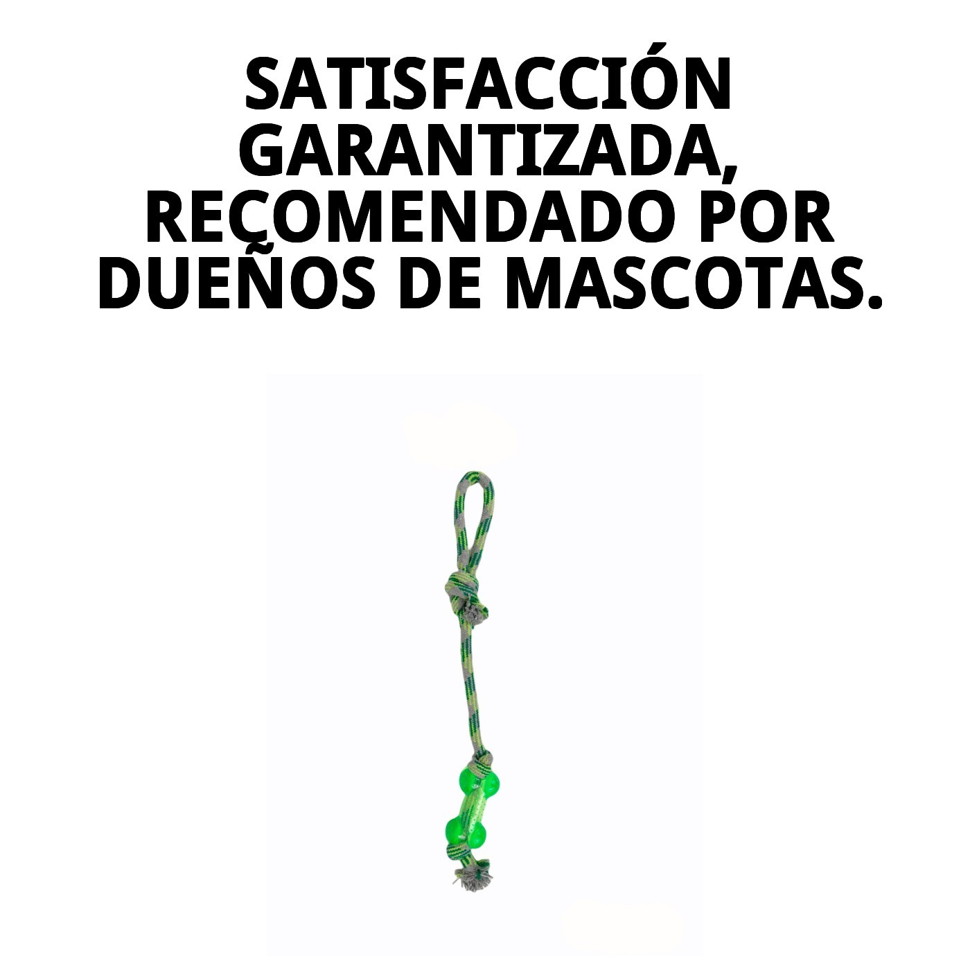 Mordedor TPR 50 cm Green Moly | Juguete XL Resistente para Perros Grandes y Muy Activos